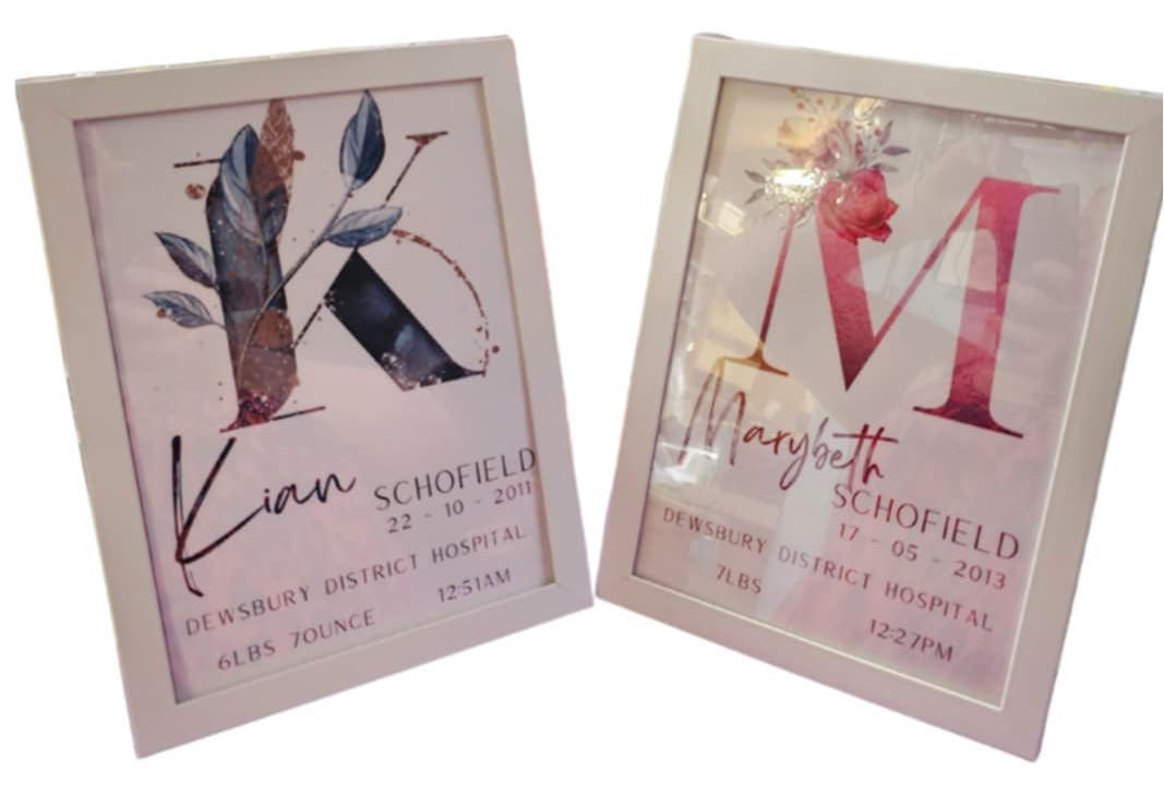 Personalised Keepsake Frames