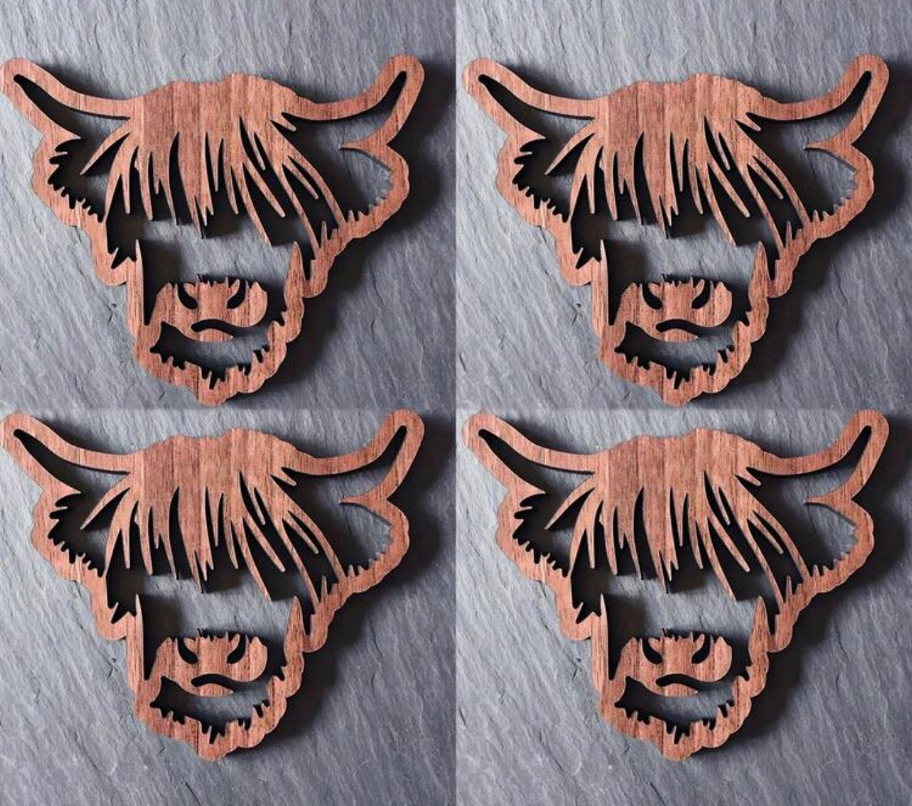 Highland Cow Coaster