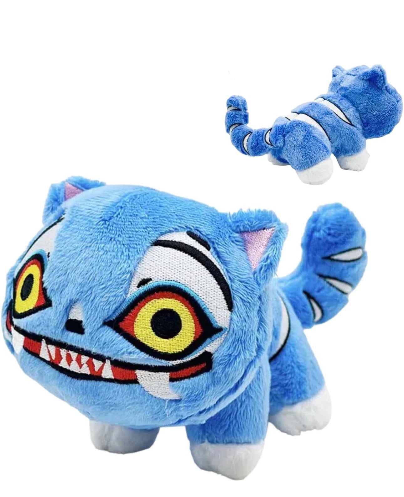 Light Blue Tiger Plush Toy