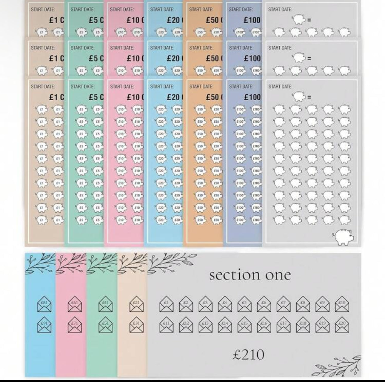 26 Pieces Savings Challenge