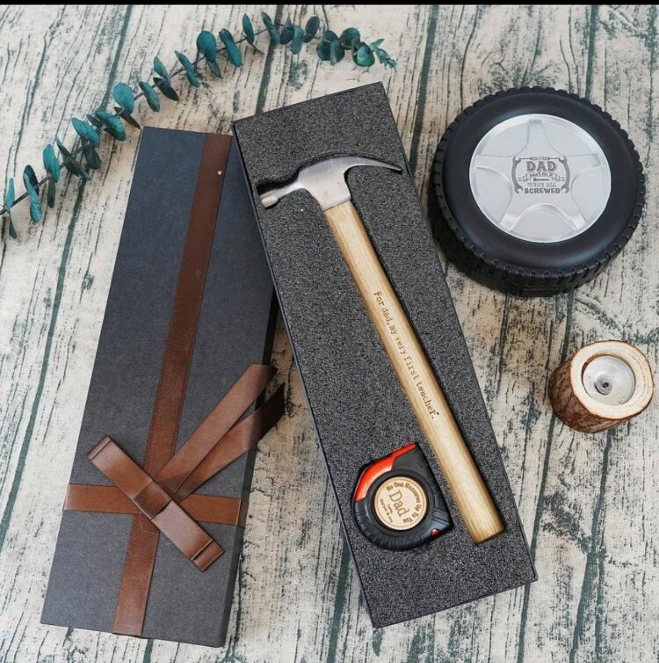 Personalised Hammer and Tape Measure Set