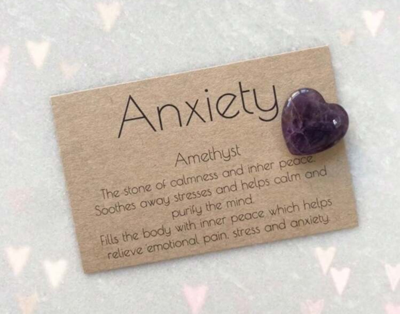 Anxiety Amethyst Love Stone