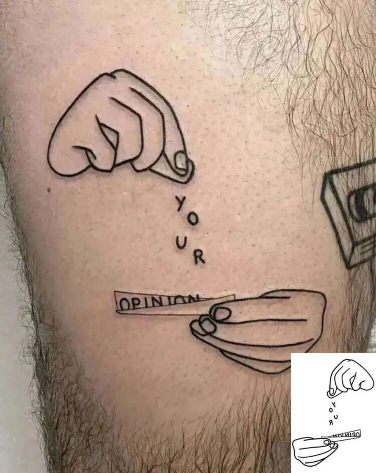 Your Opinion Temporary Tattoo