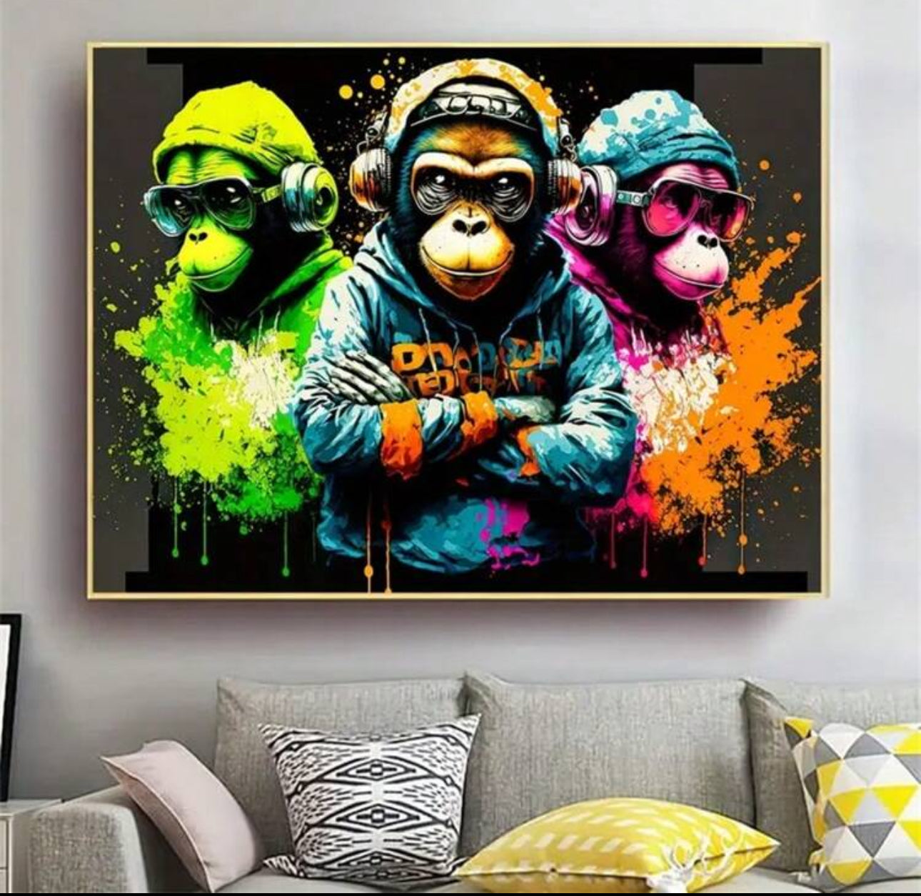 Urban Gorilla Painting Wall Art