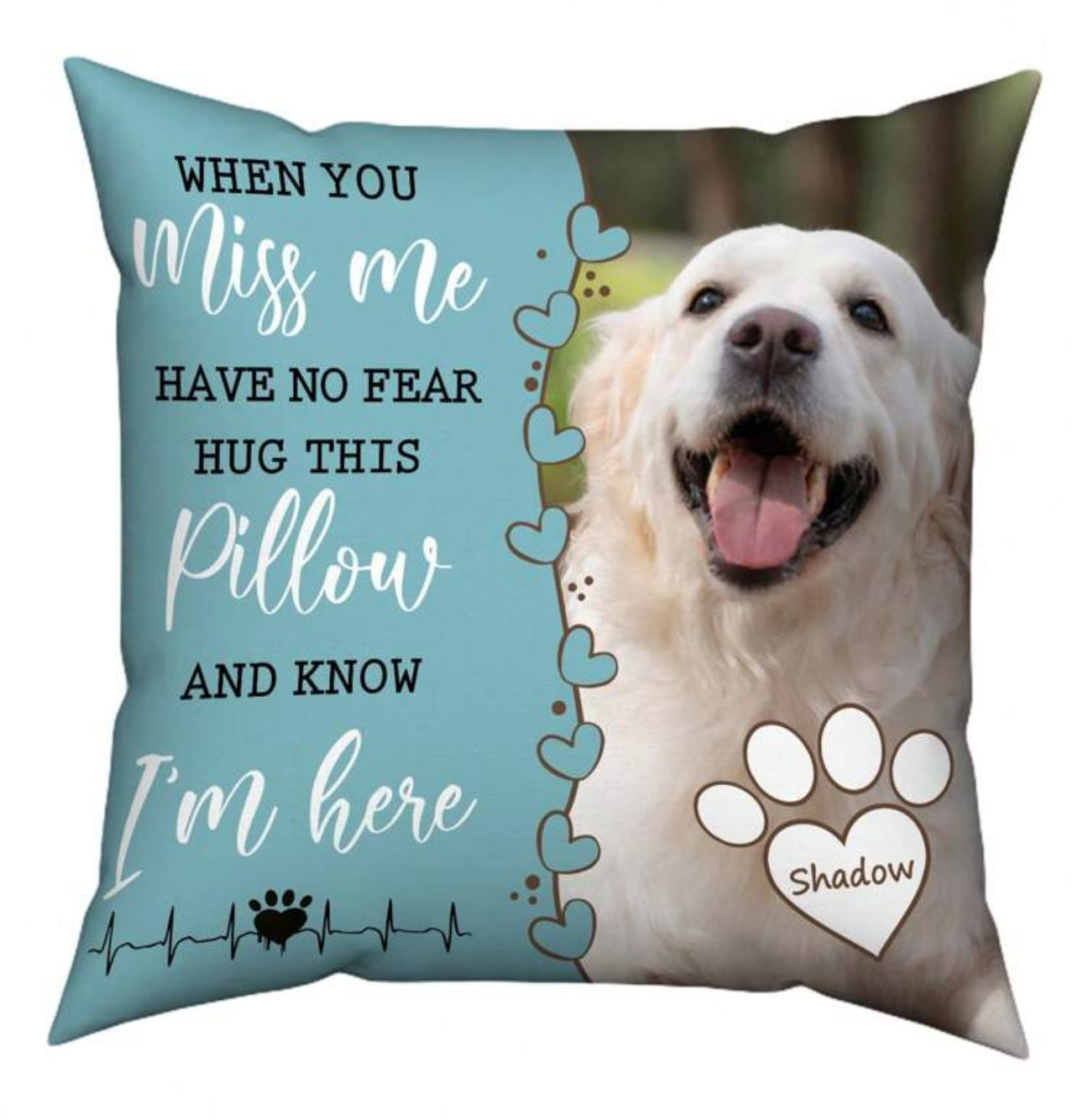 Personalised Pet Memorial Cushion Cover