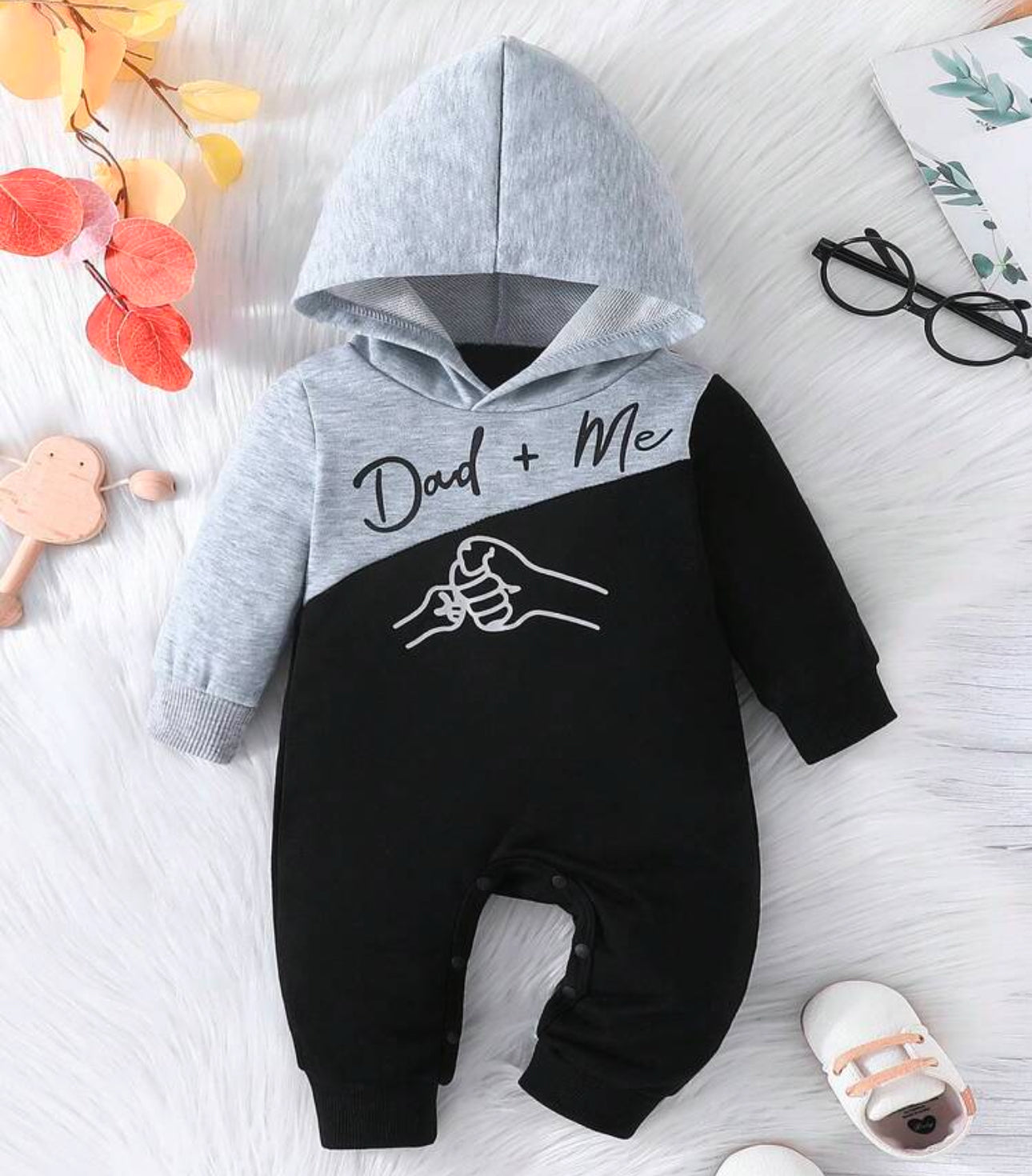 Boys Dad & Me Hooded Suit