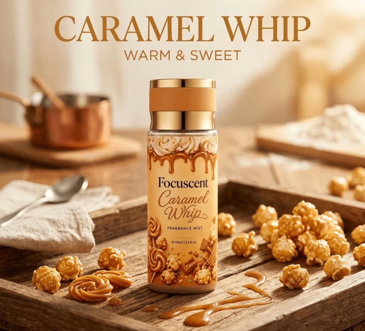 Focuscent Dessert-Inspired Body Mist & Fragrance Spray
