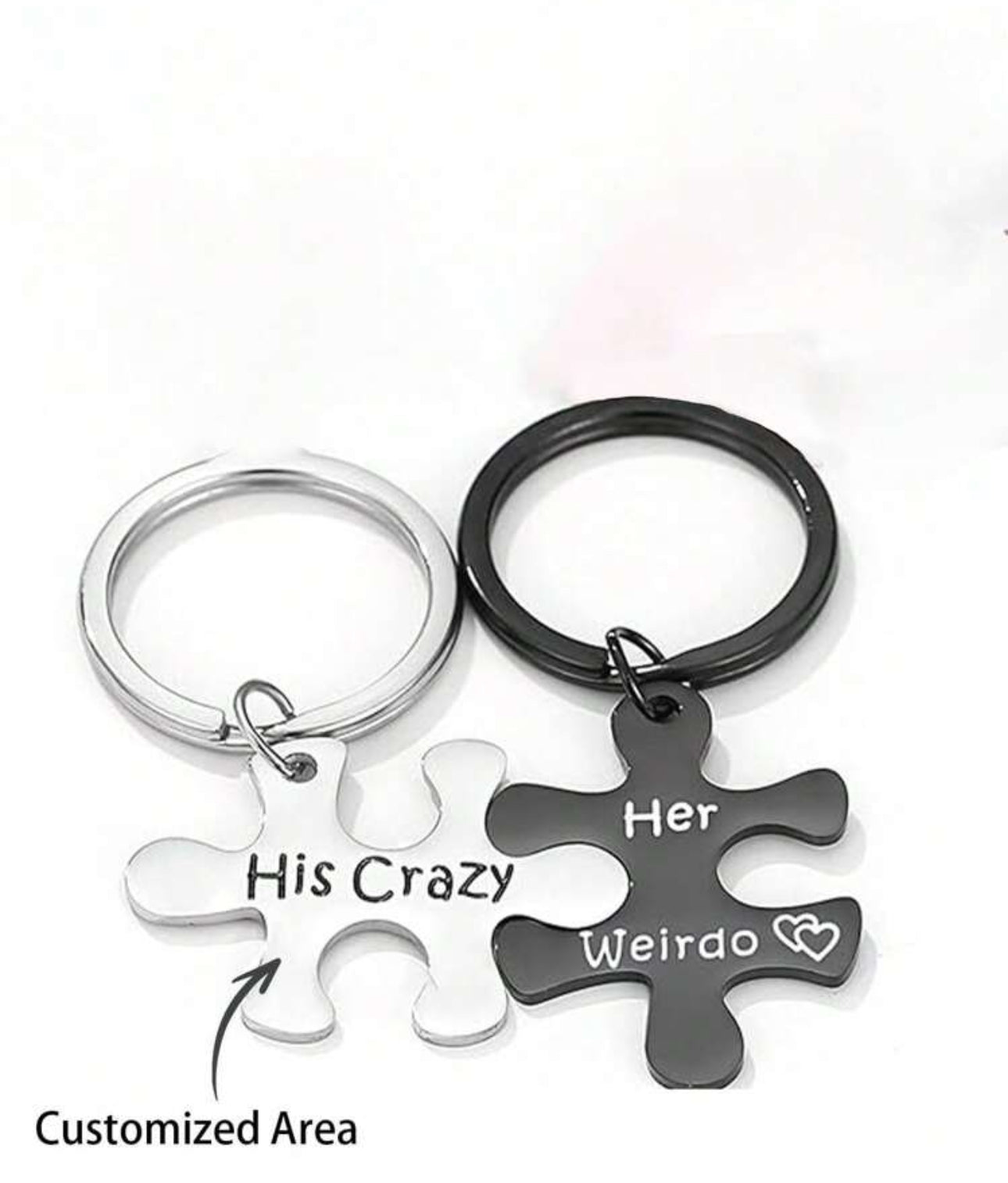 Him And Her Keyring