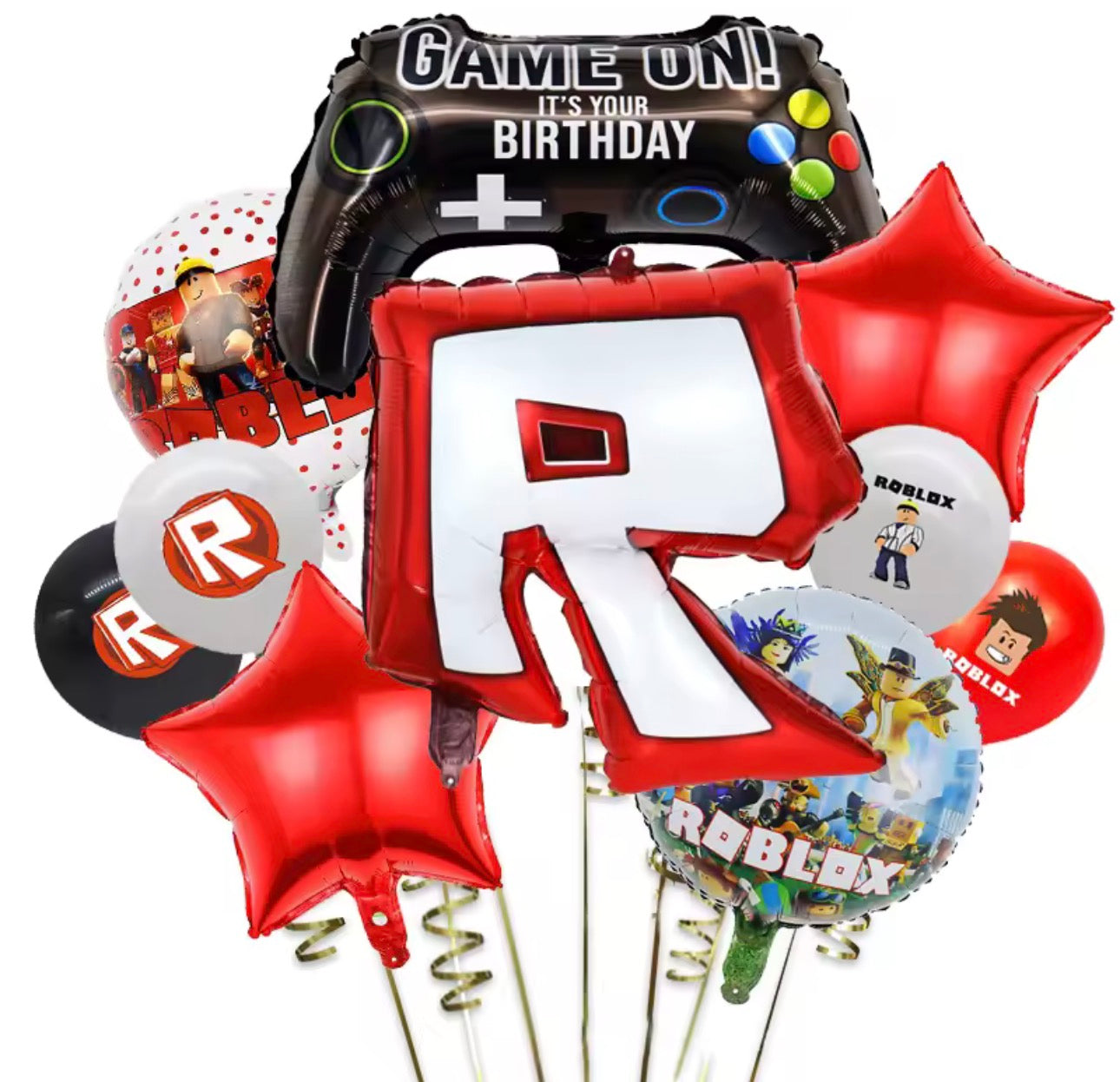 Roblox Birthday 10 Piece Balloon Set