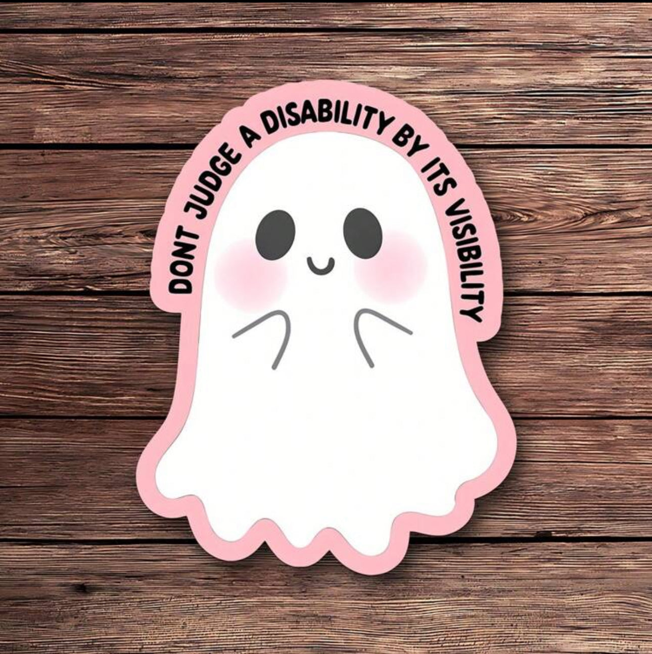 Disability Ghost Sticker