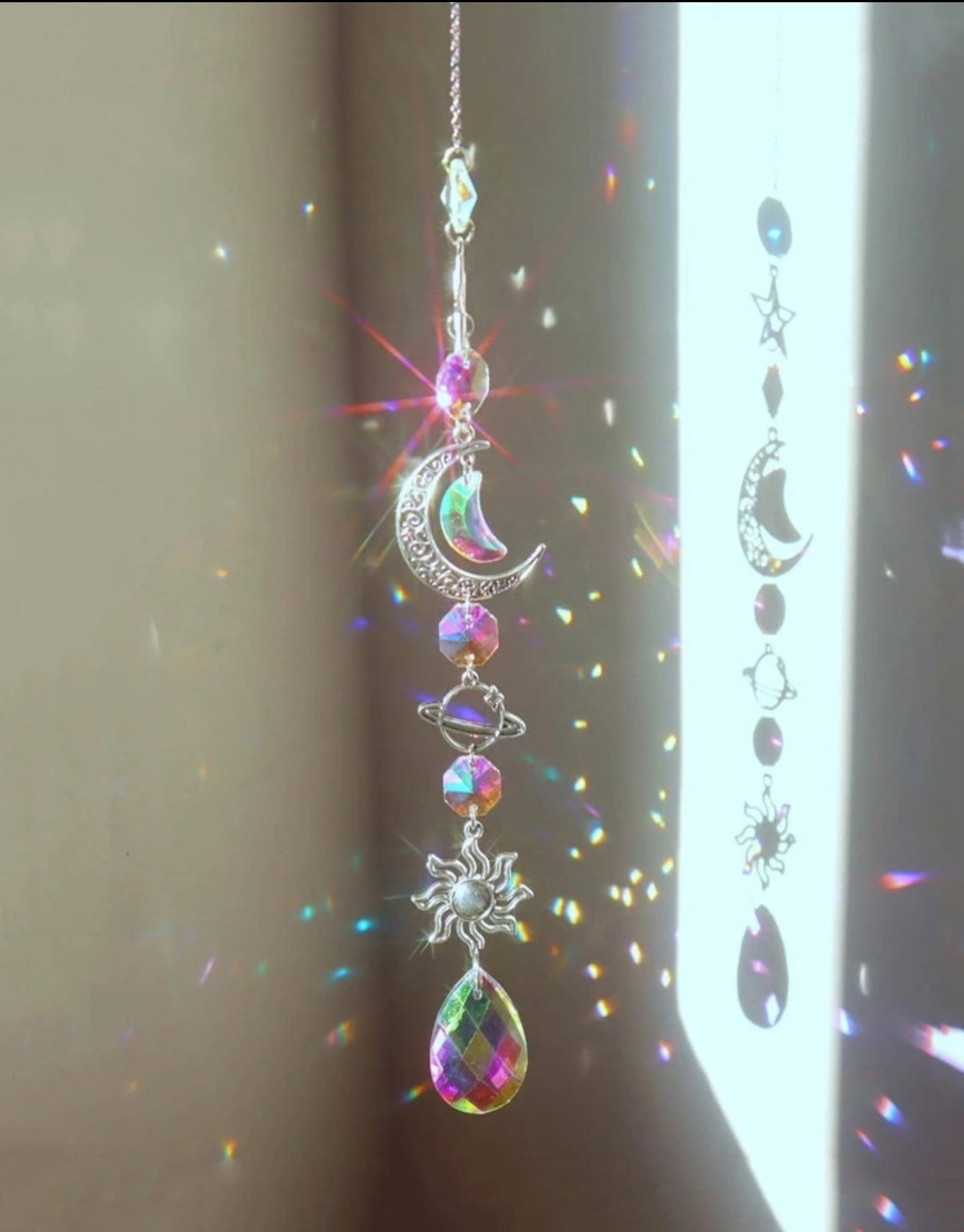 Moon and Star Sun Catcher