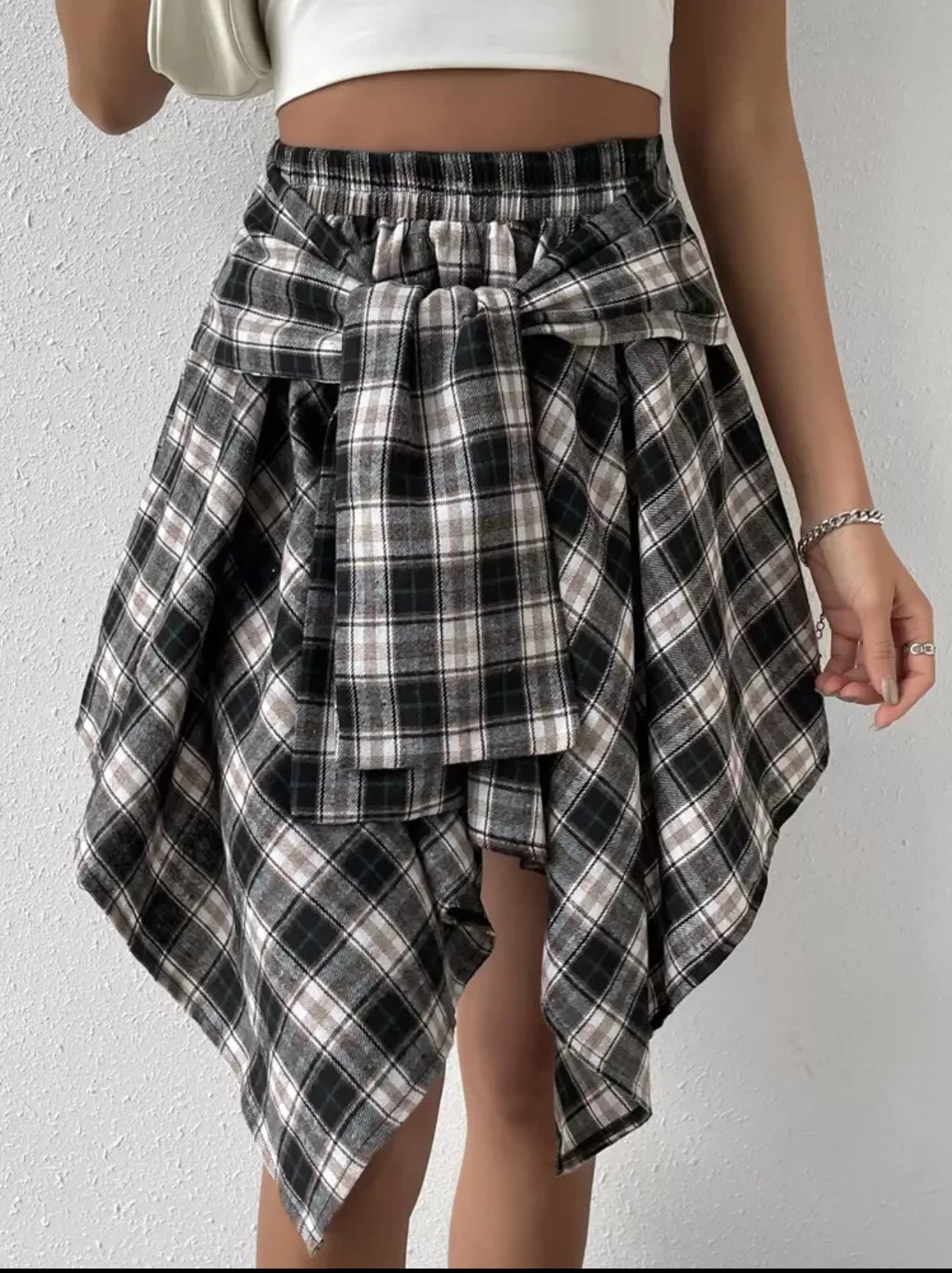 Tie Knot Front Skirt