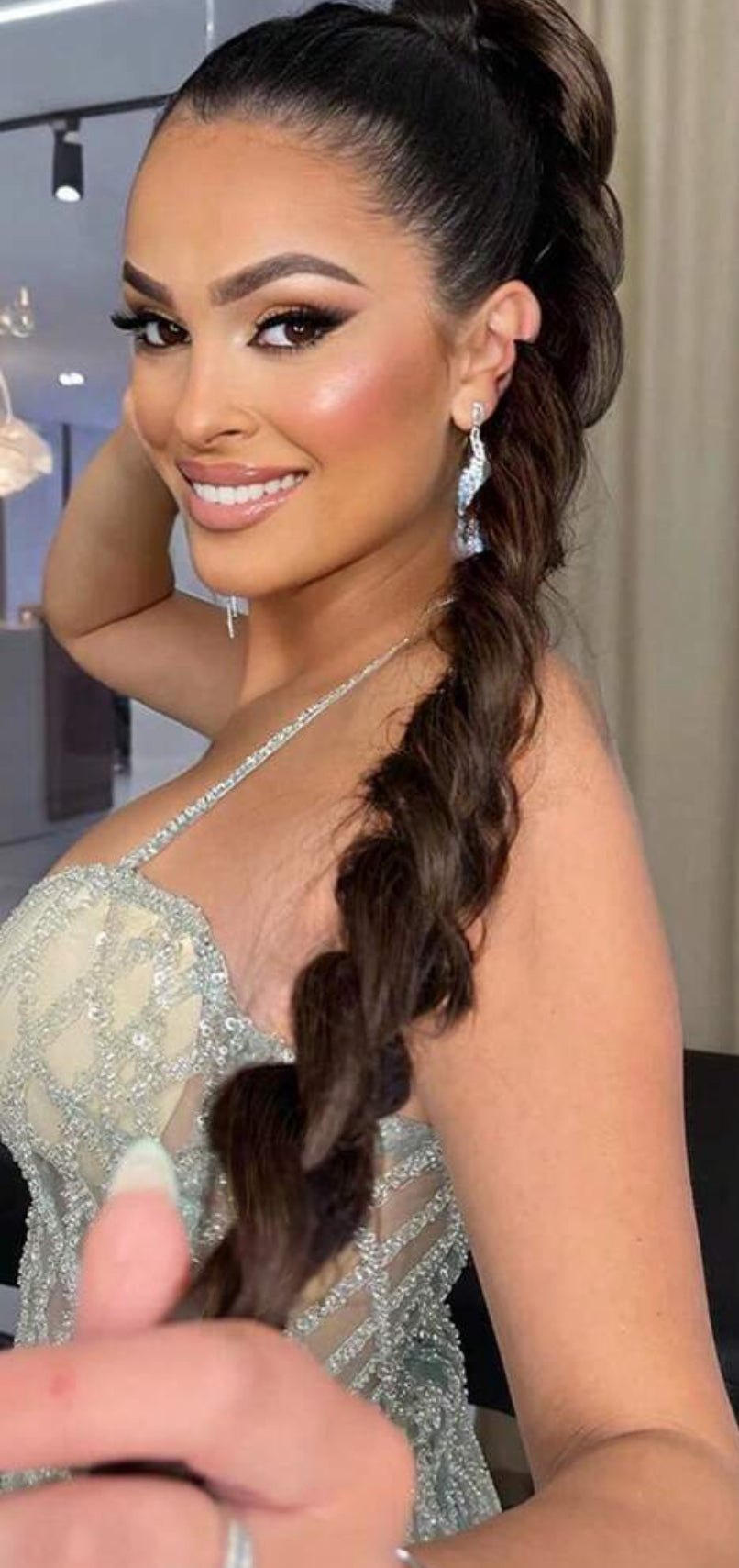 1 Piece 24 Inch Braided Bobble Hairstyle