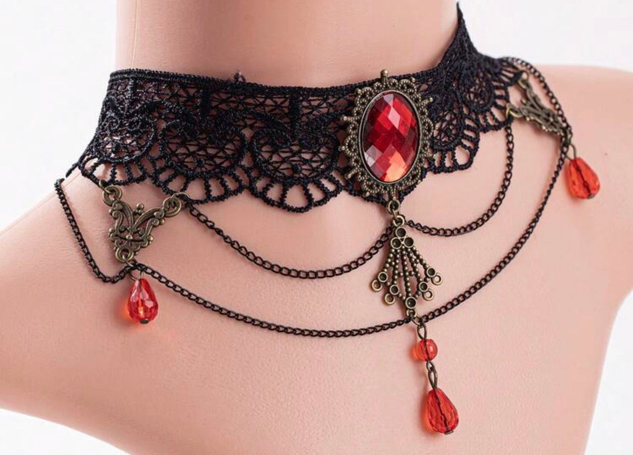 Vintage Black Lace Choker