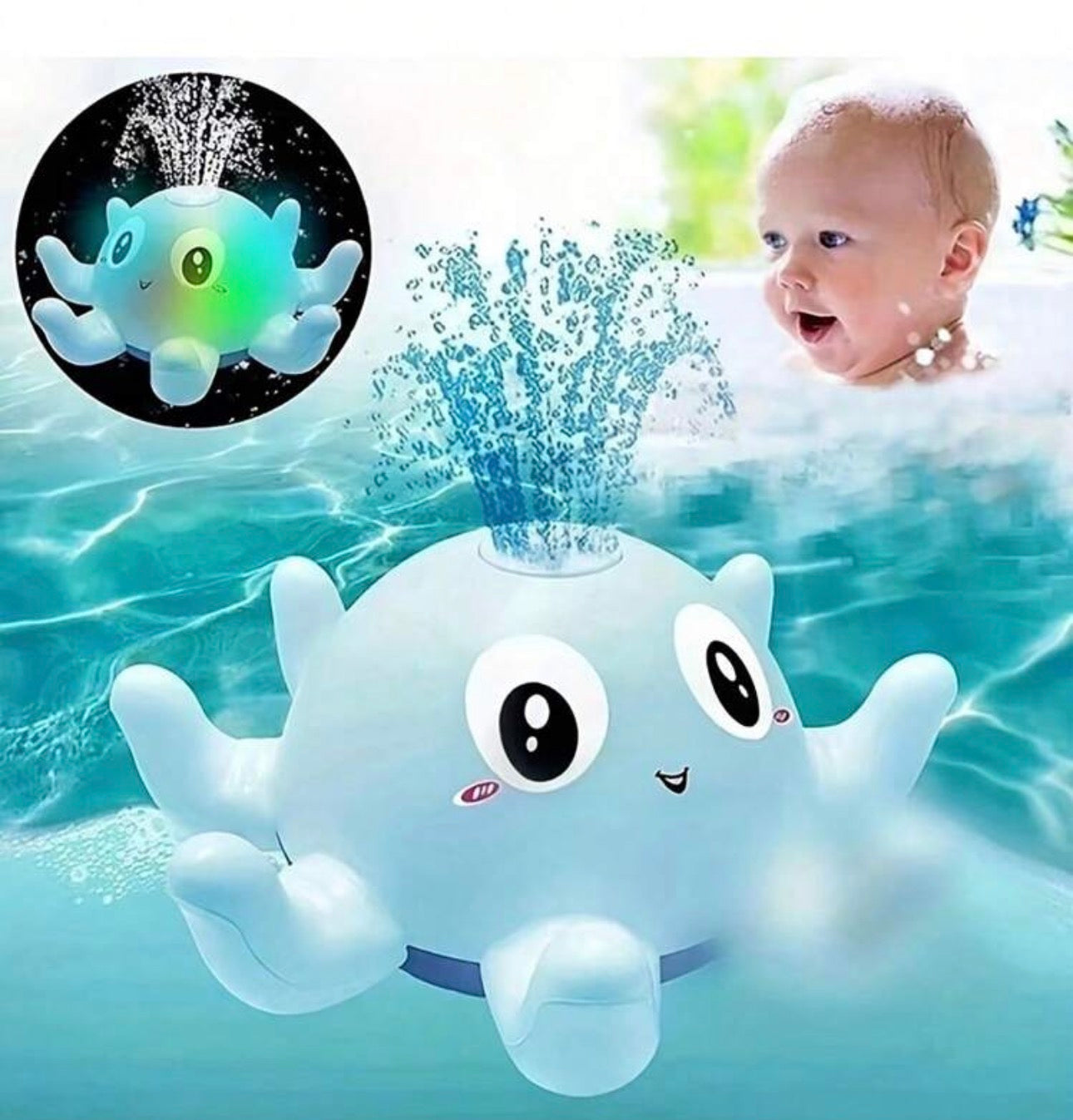 Octopus Sprinkler Bath Toy