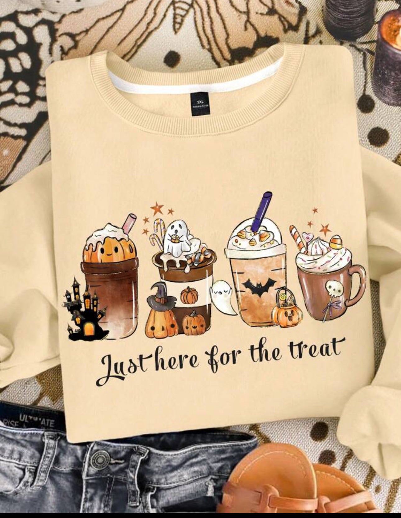 Curve I’m Just Hear For The Treats Jumper