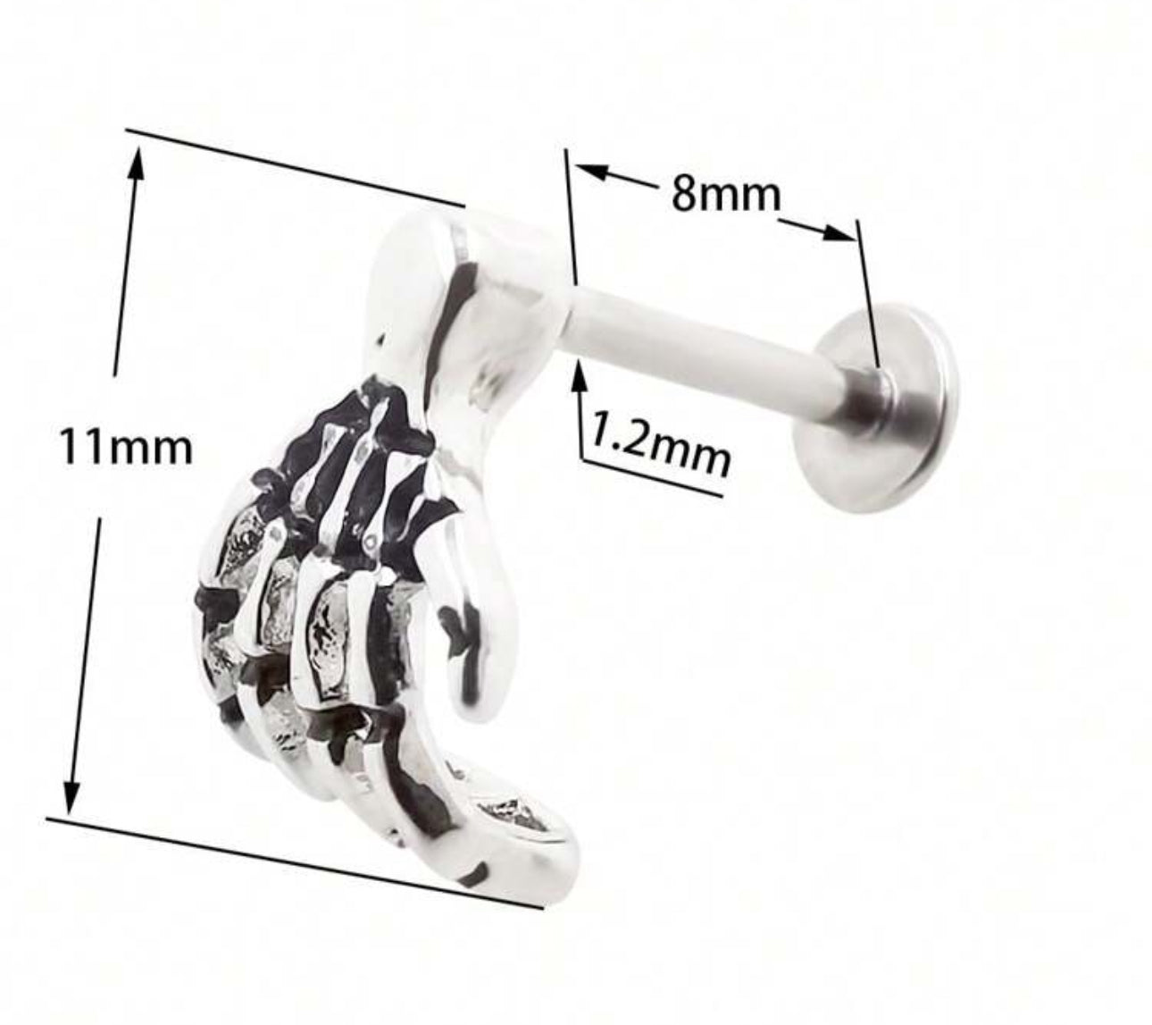 Devil Claw Titanium Lip Piercing