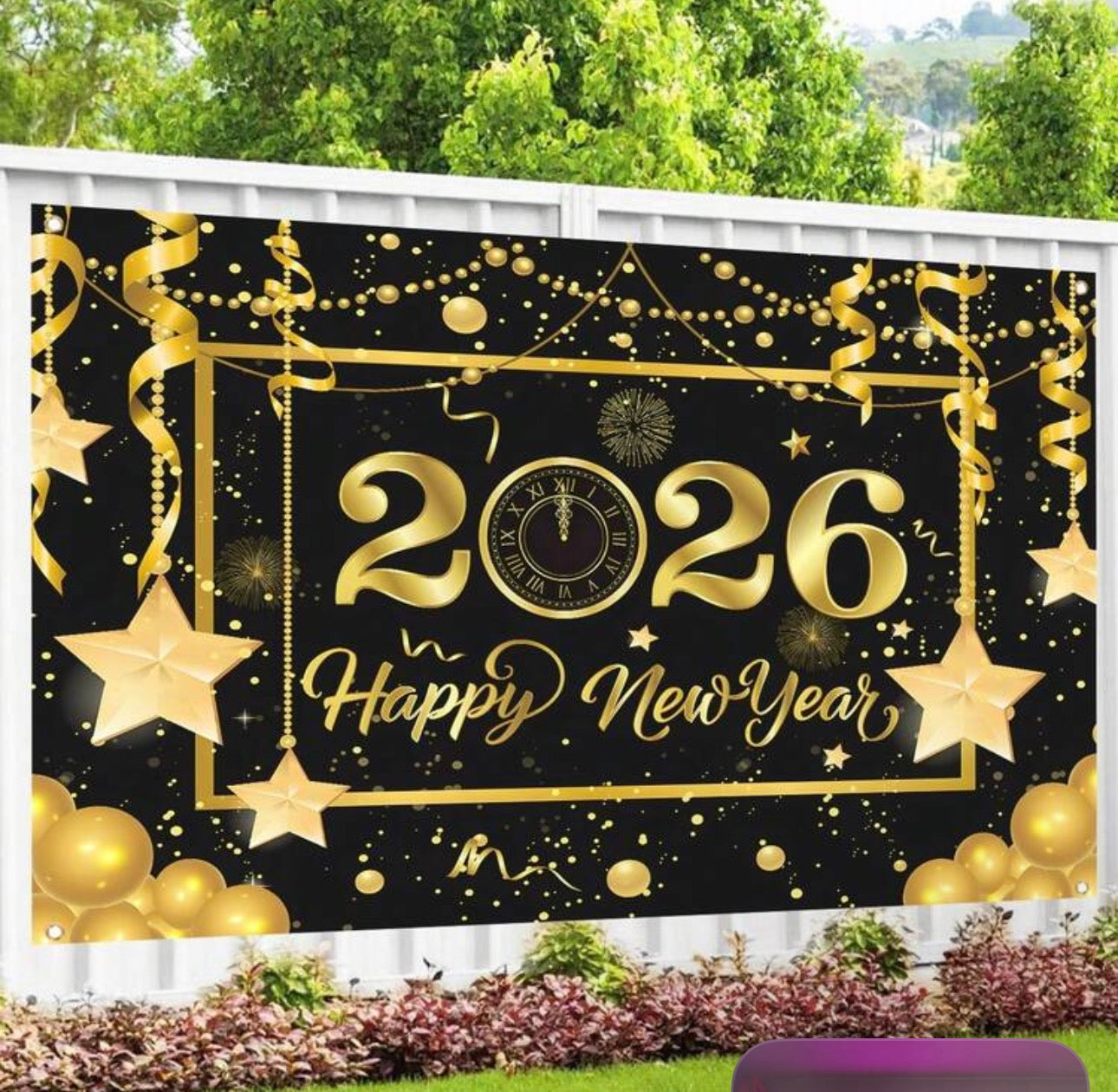 2026 New Year Backdrop