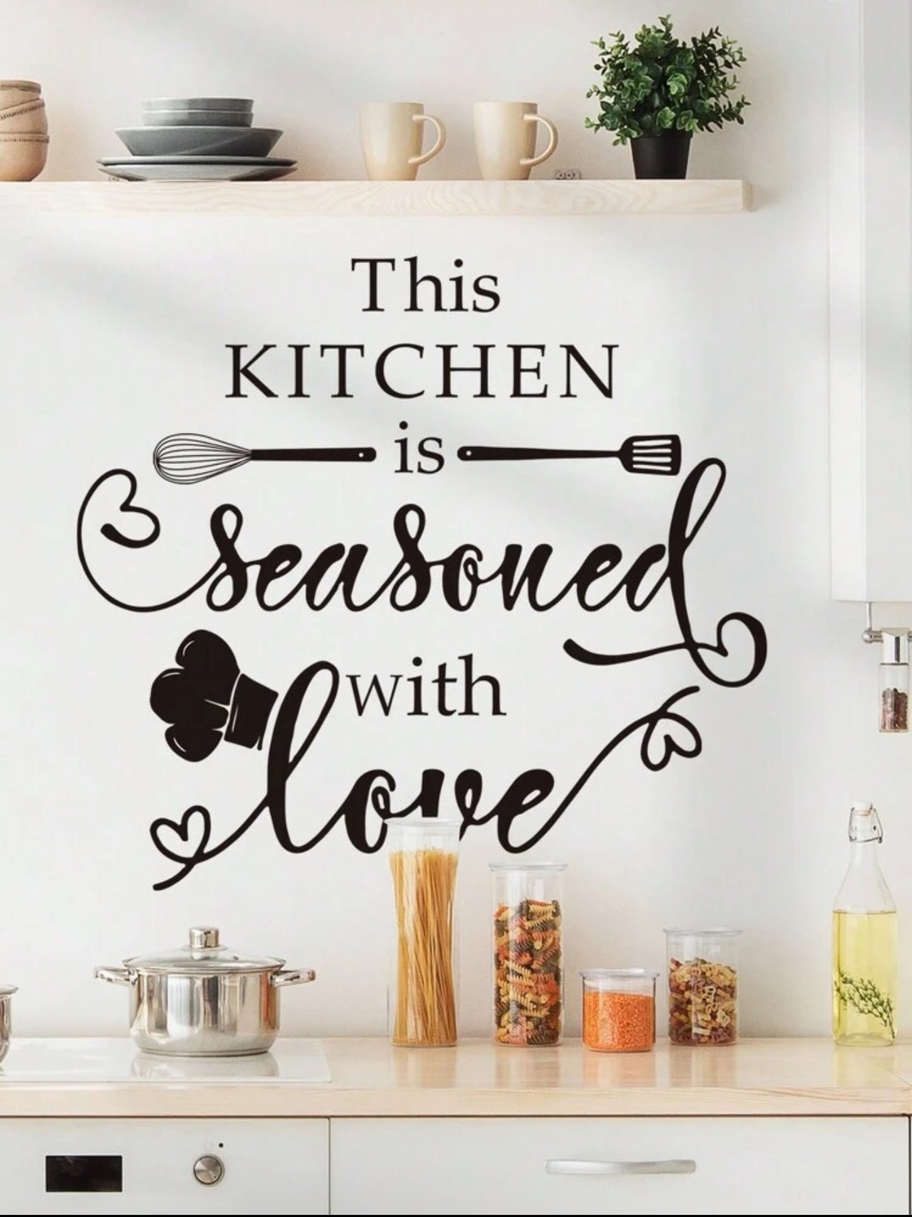 This Kitchen Is Seasoned With Love Wall Sticker