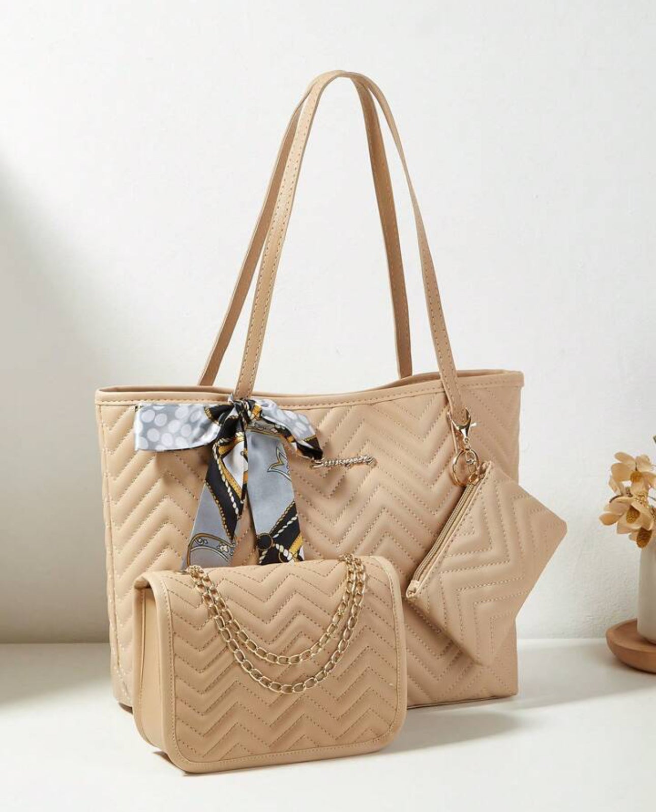 3 Piece Shoulder Crossbody and Purse