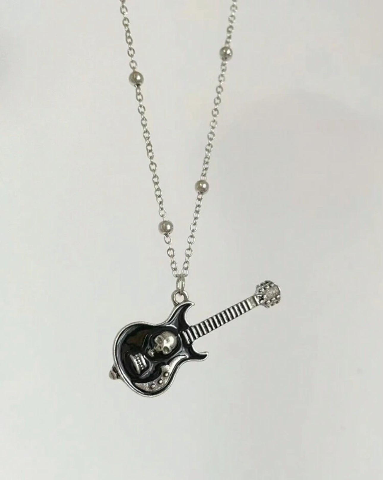 Rock Punk Guitar Necklace