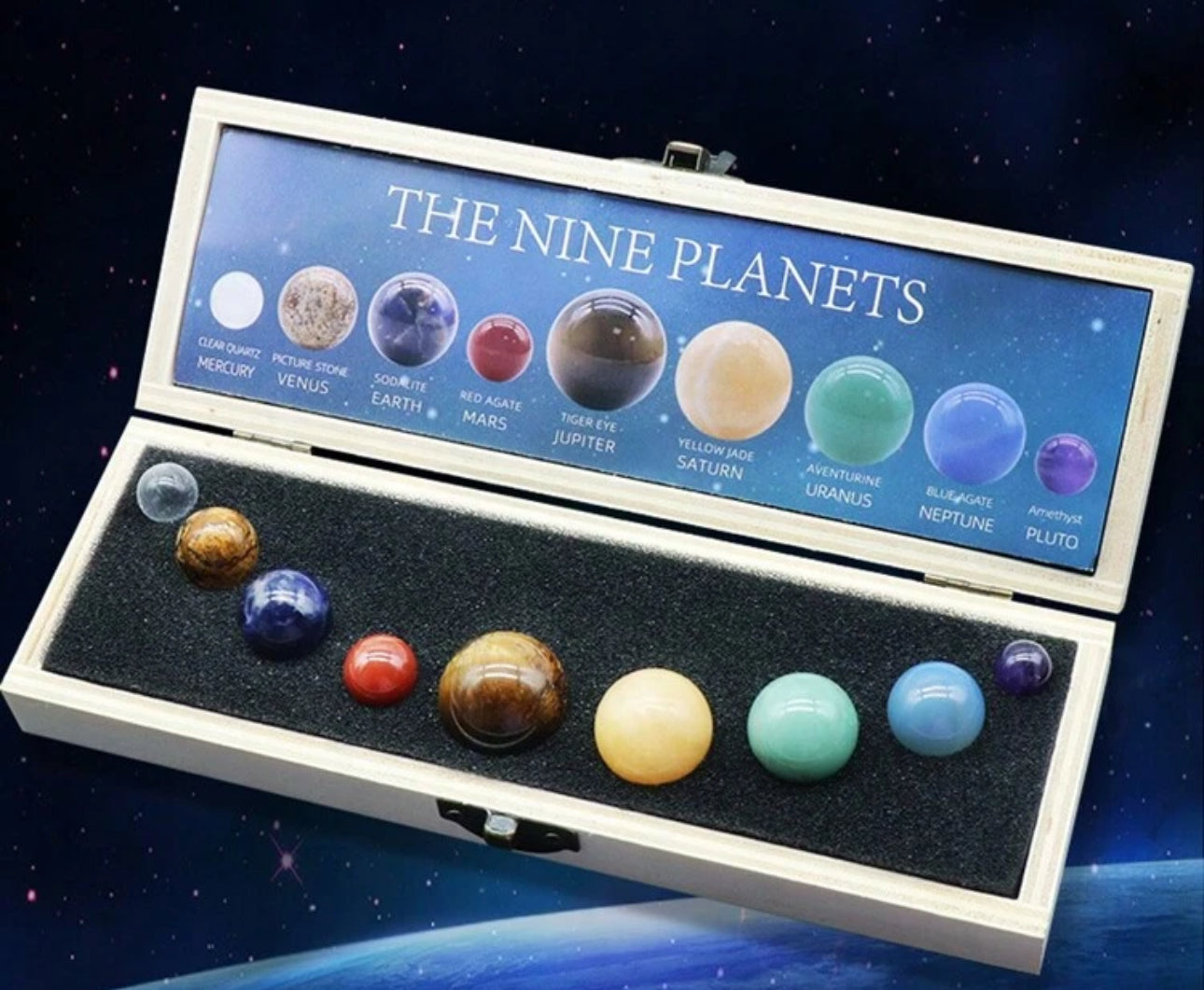 9 Planets Crystal Ball Set