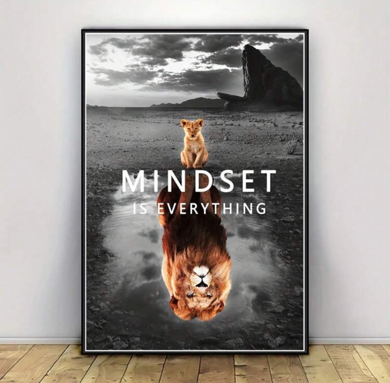 Unframed Mindset Is Everything Wall Art