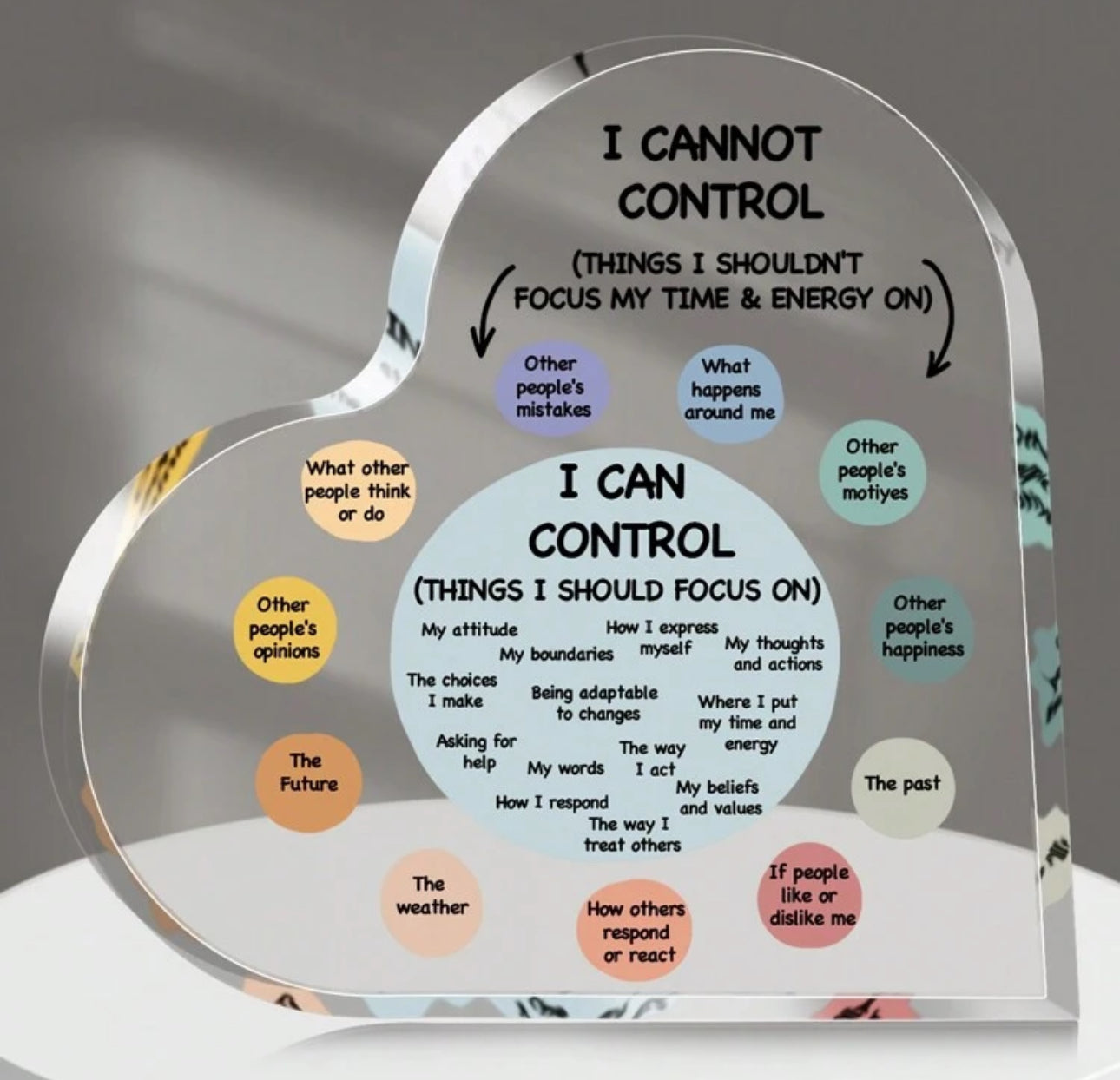 I can/I cannot Acrylic Sign