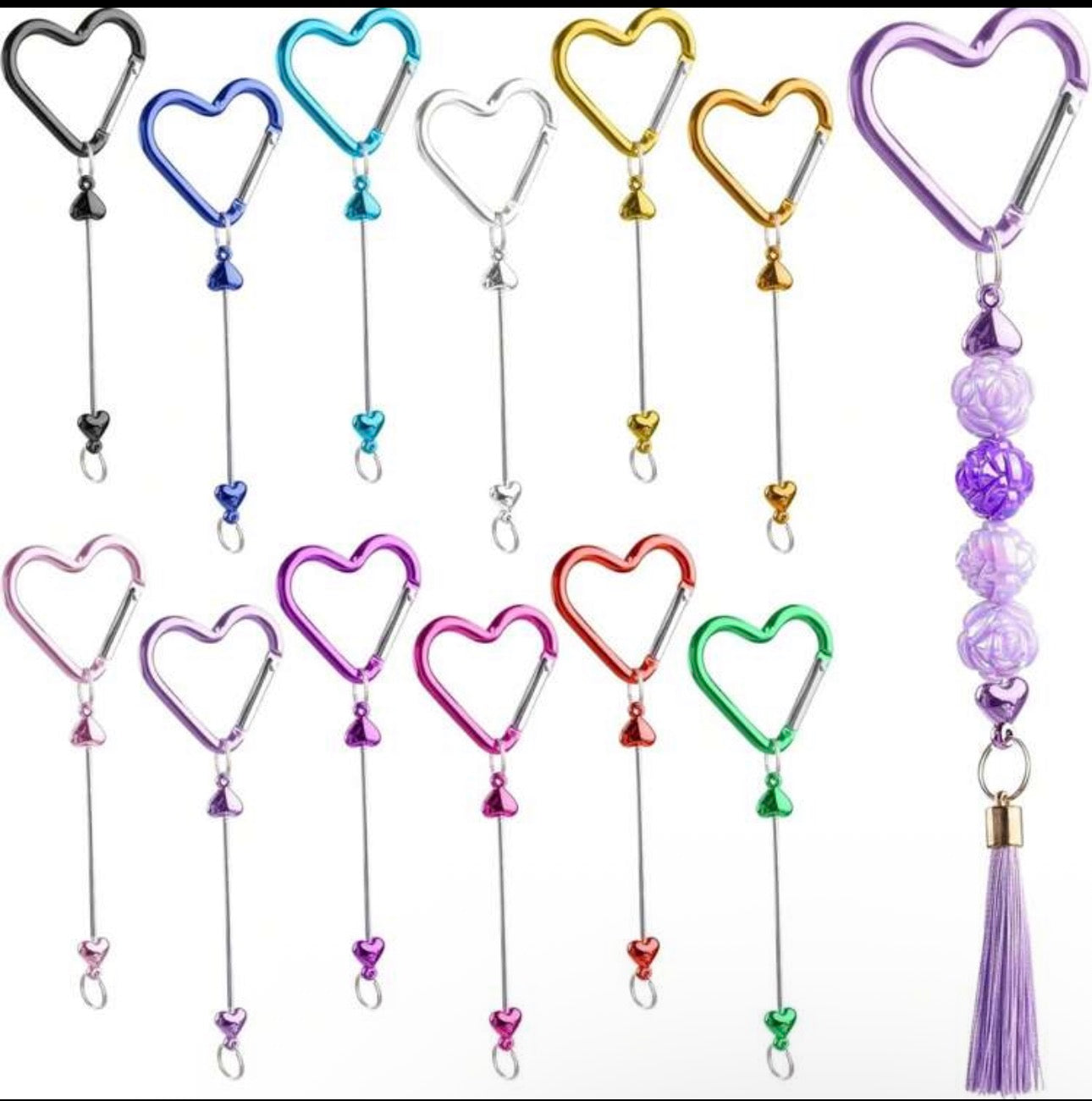 Mystery Beadable Keyrings