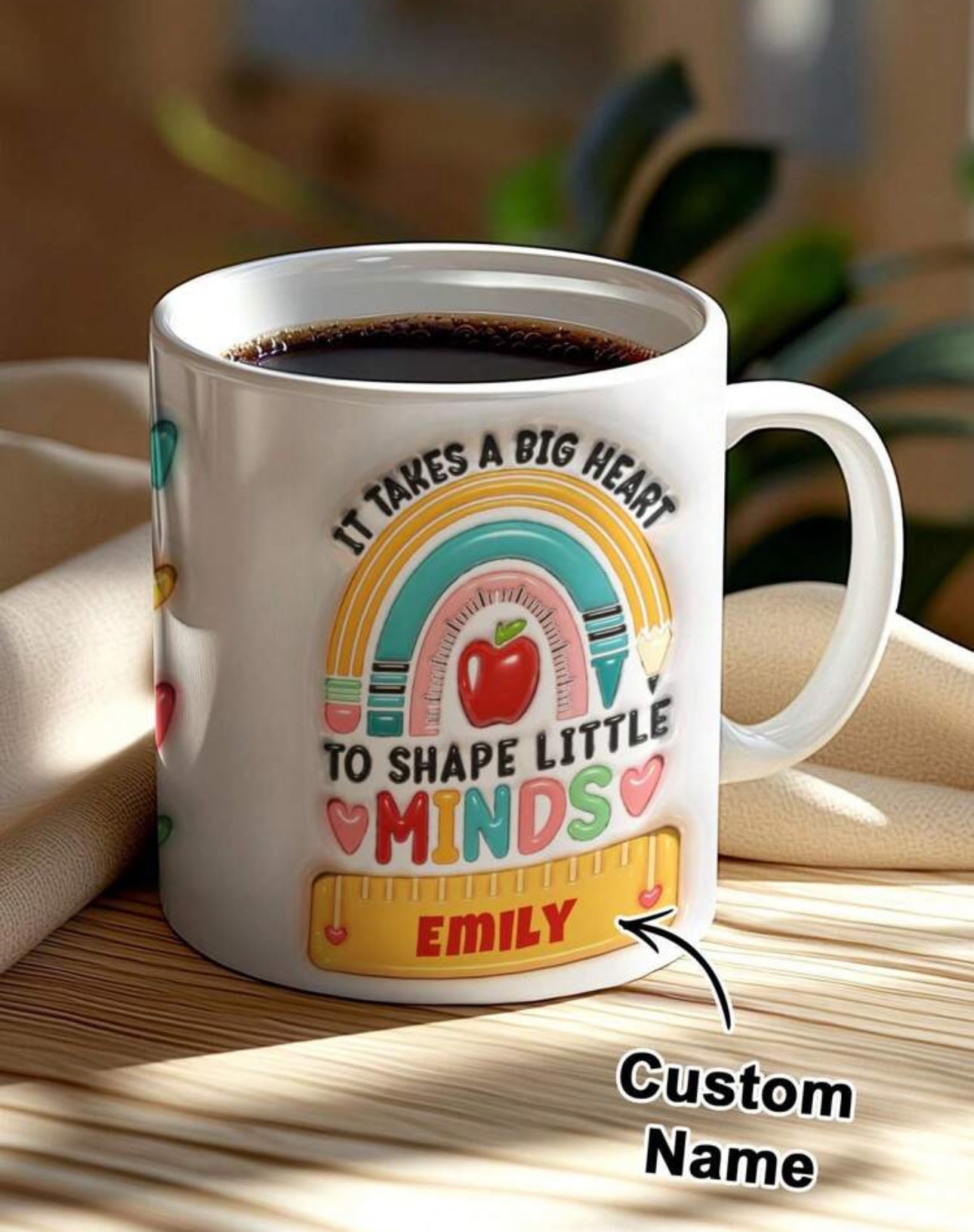 Personalised It Takes A Big Heart Cup