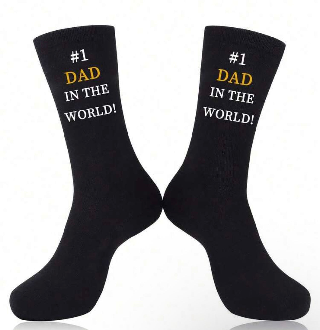 Number 1 Dad In The World Socks