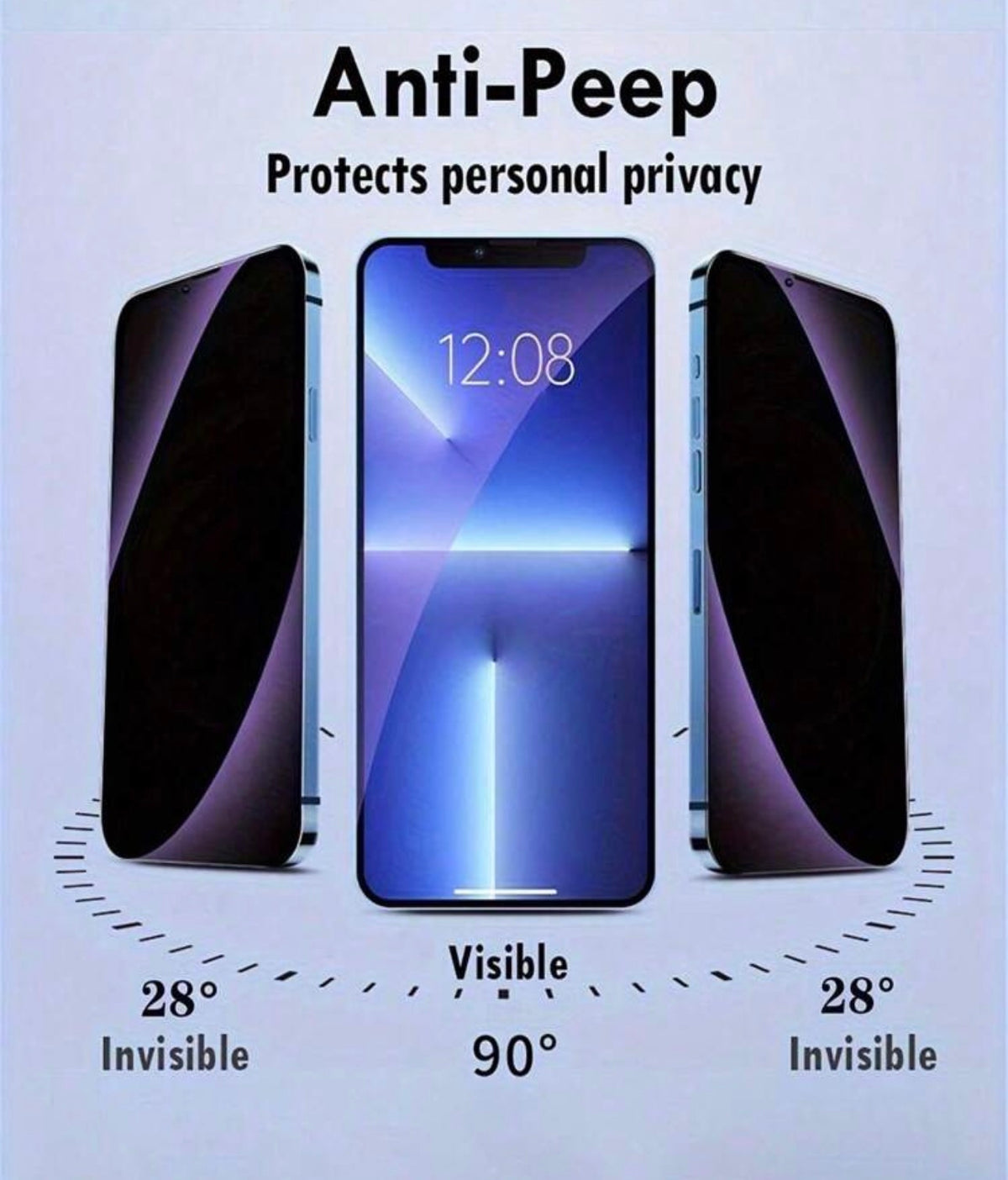 Anti-Blue Light Tempered Glass Screen Protector (3-Pack) for iPhon