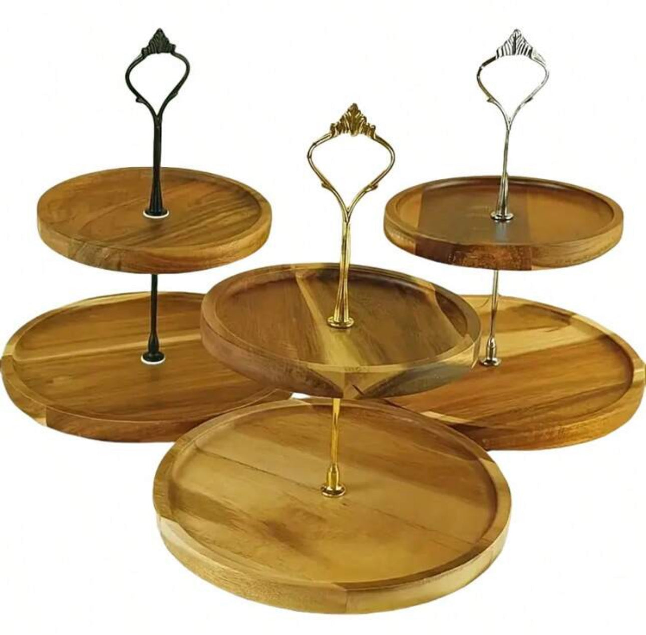 Two Tiered Serving Plate Rack