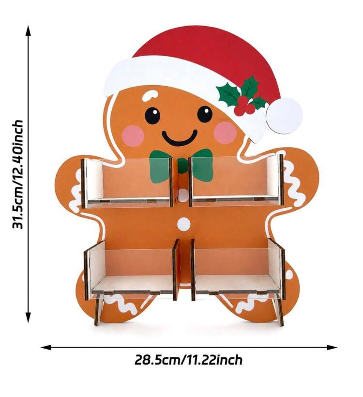 Gingerbread Man Christmas Treat Stand