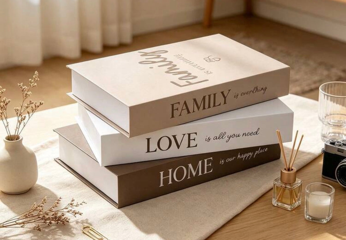 Decorative Faux Book Stack Set