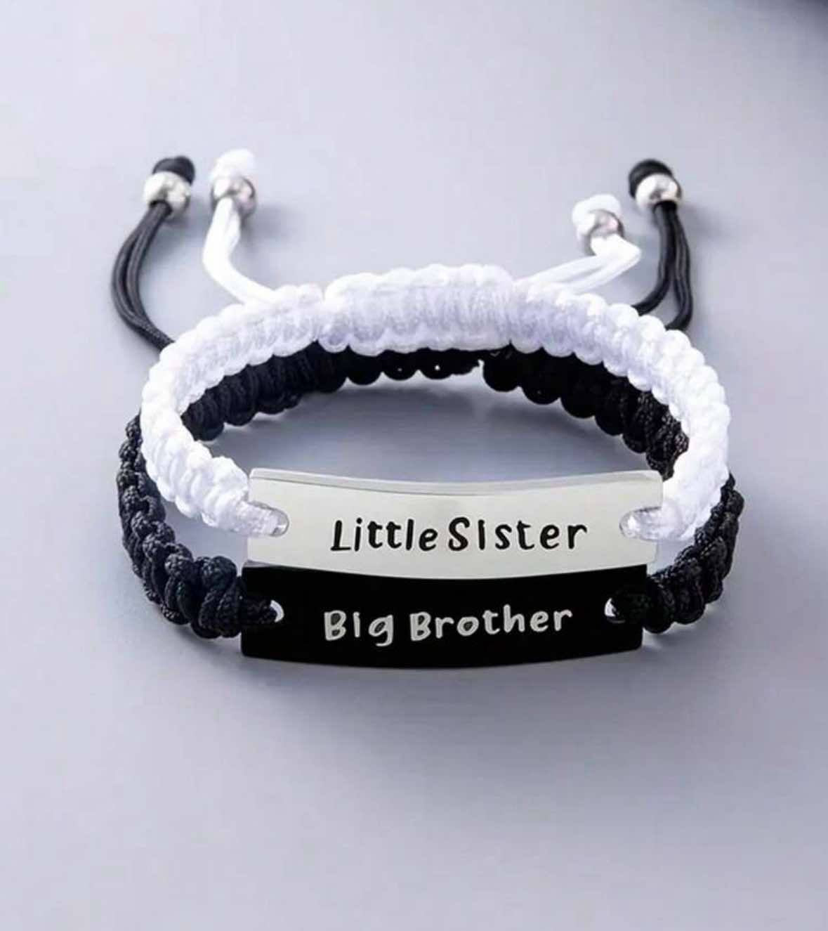 Little Sister Big Brother Adjustable Bracelets