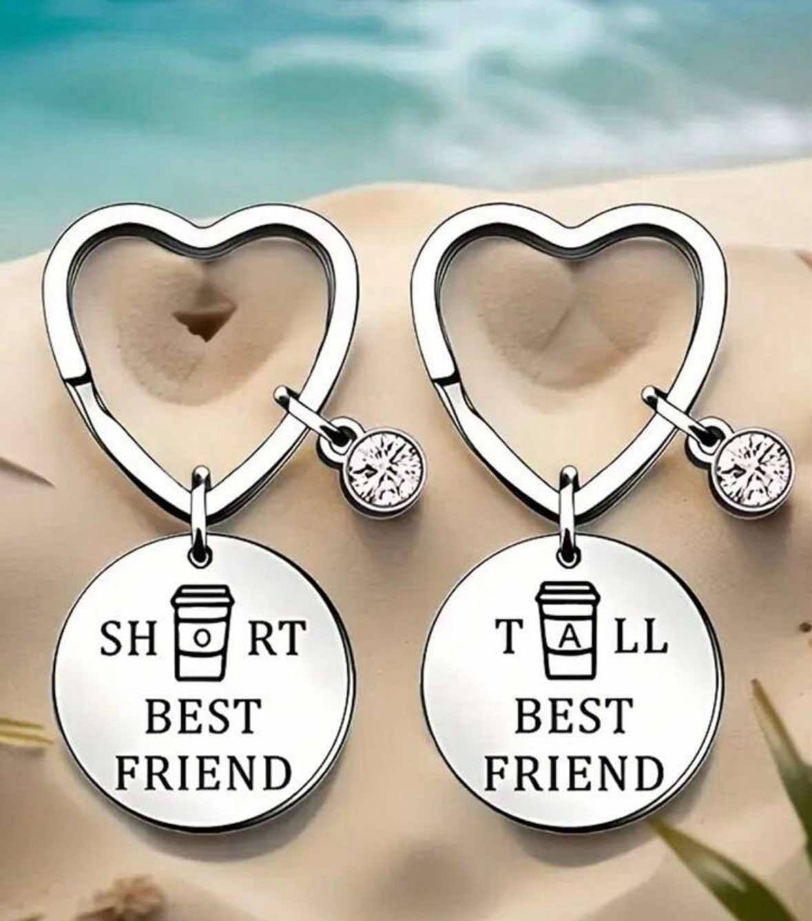 2 Piece Short Bestfriend Tall Bestfriend Keyrings