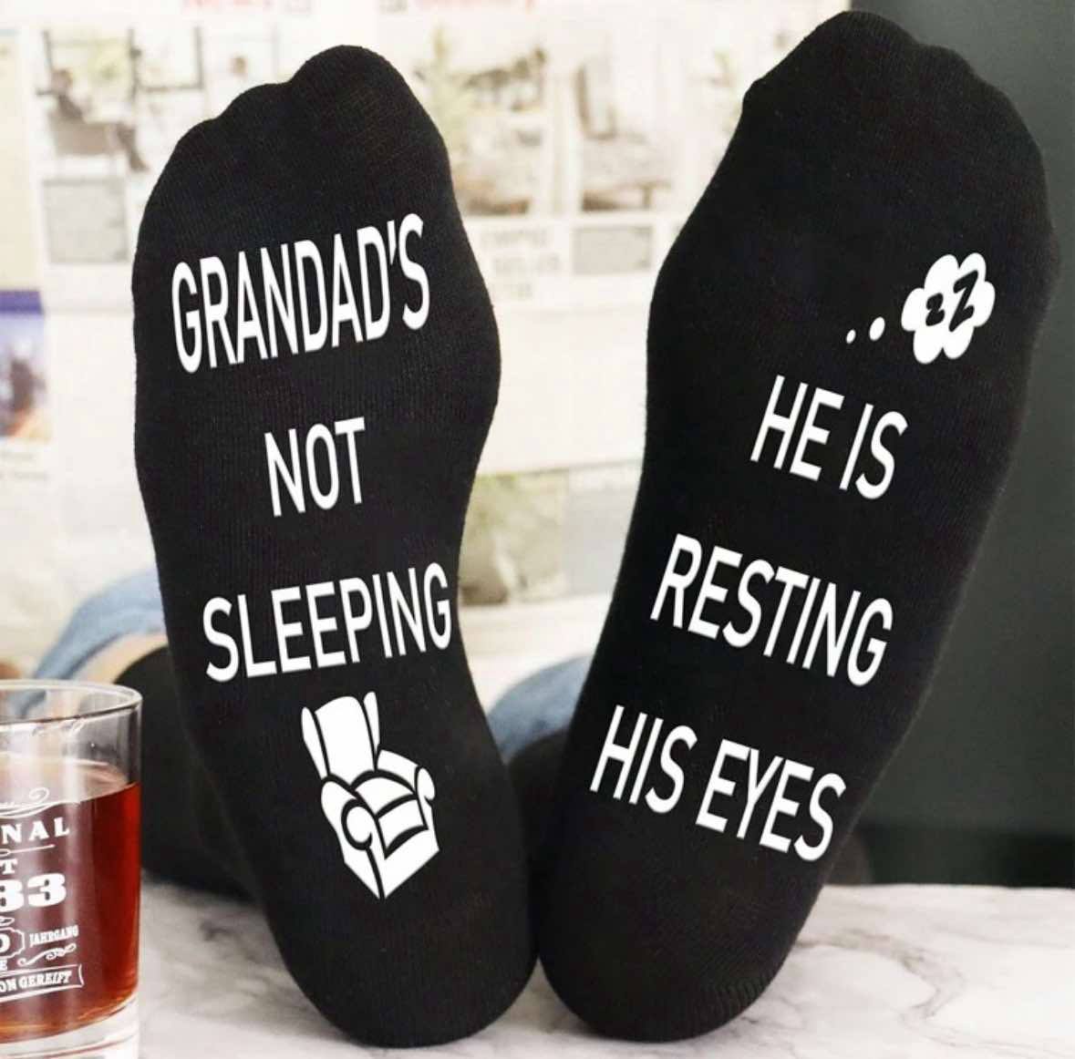 Grandads Not Sleeping He’s Resting His Eyes Socks