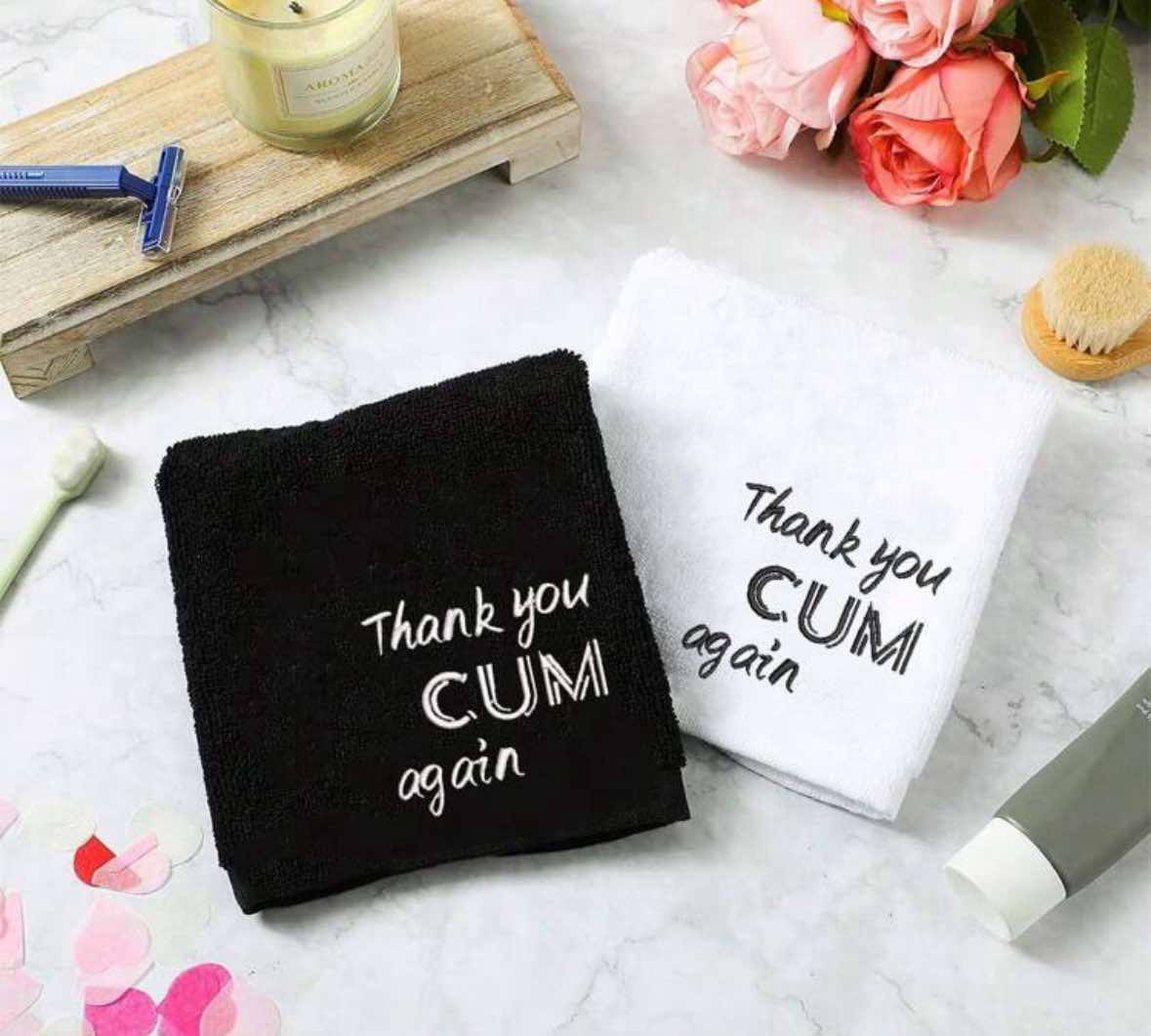 Thank You Cum Again Towel