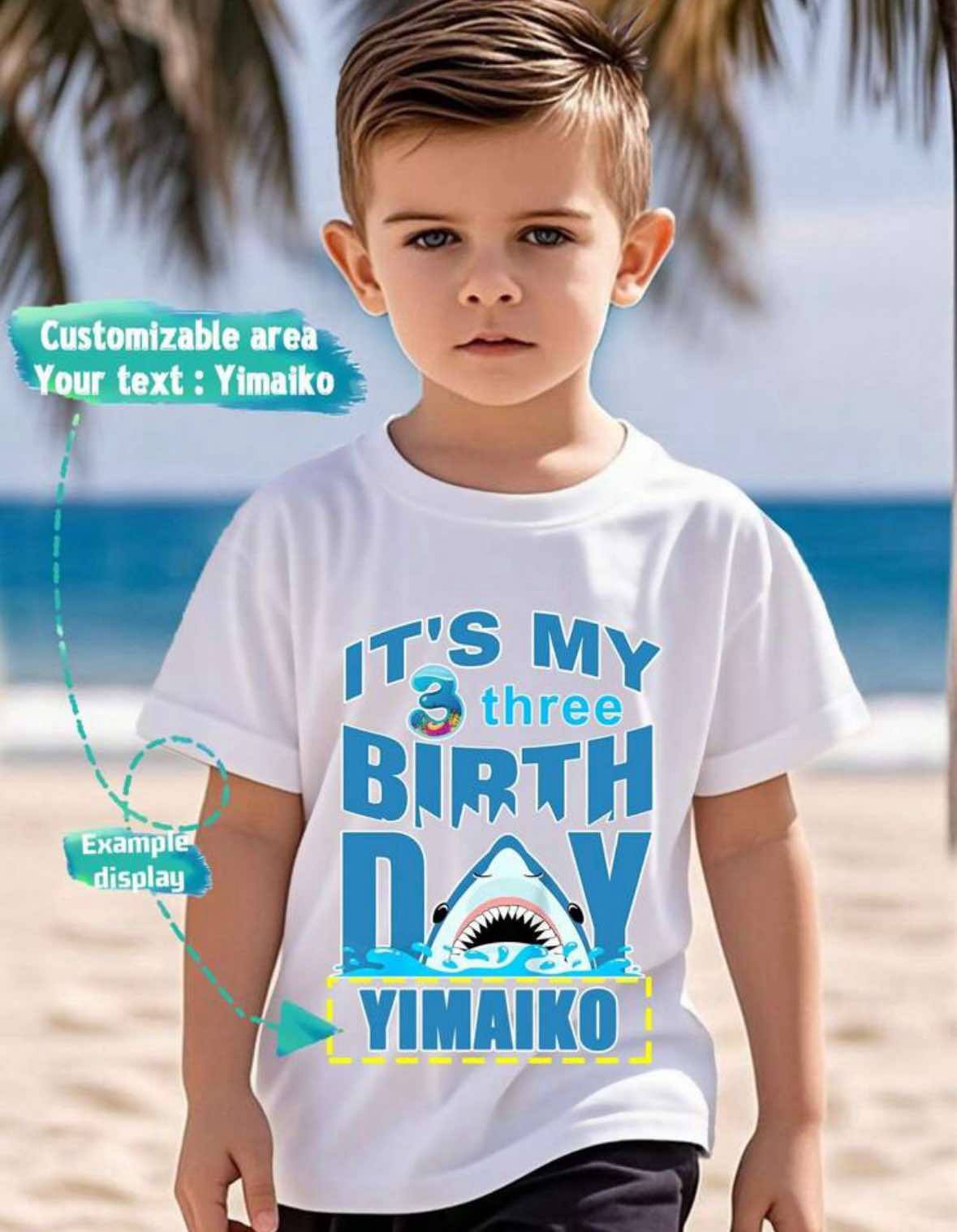 Personalised 3rd Birthday T-shirt