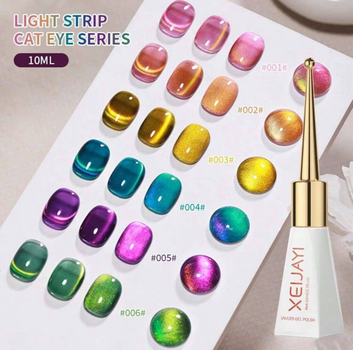 6 10ml Cat Eye Gel Nail Polish