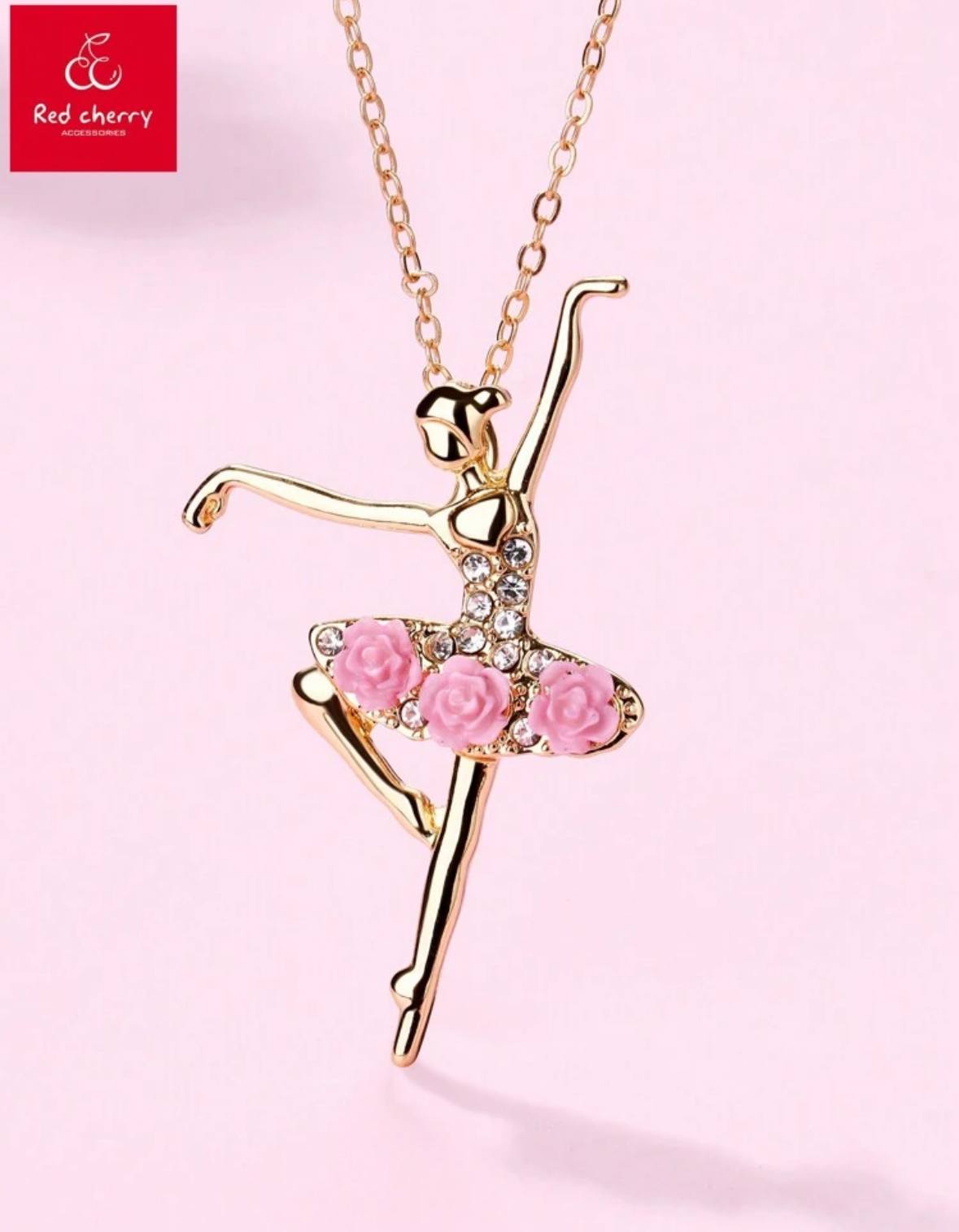 Girls Ballerina Necklace