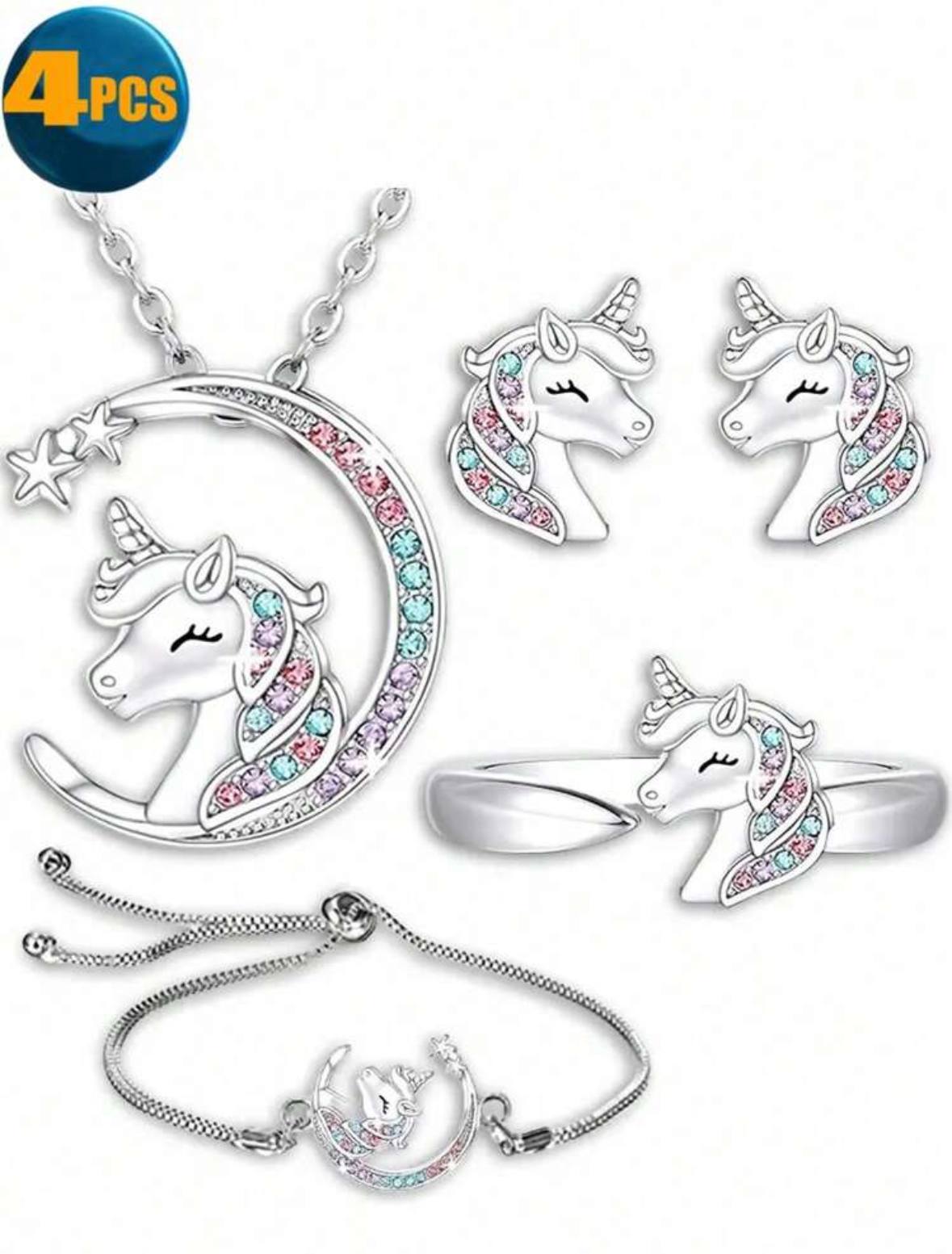 4 Piece Unicorn Set