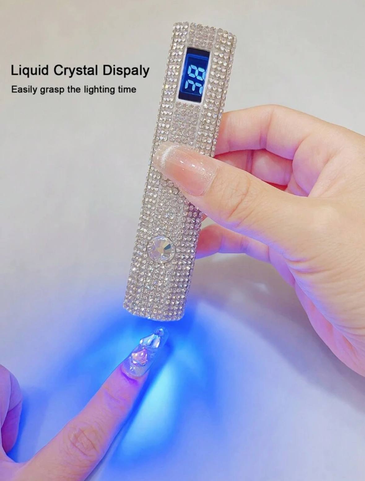 Portable LED Nail Lamp with Digital Timer Display