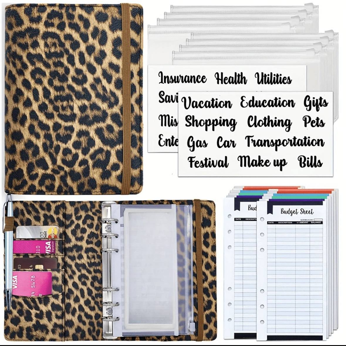 Leopard Print Budget Binder