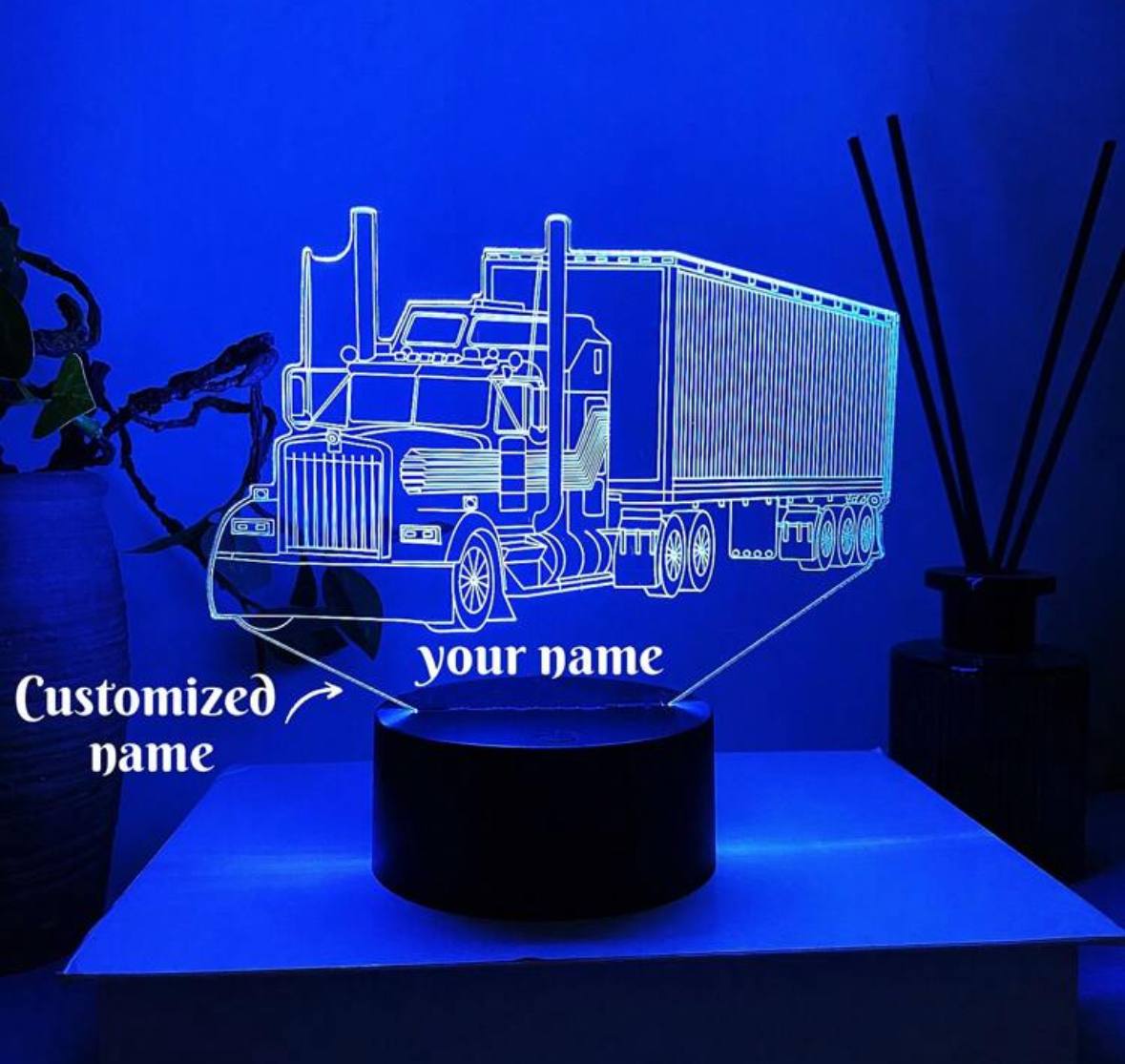 USB Personalised 3D Light