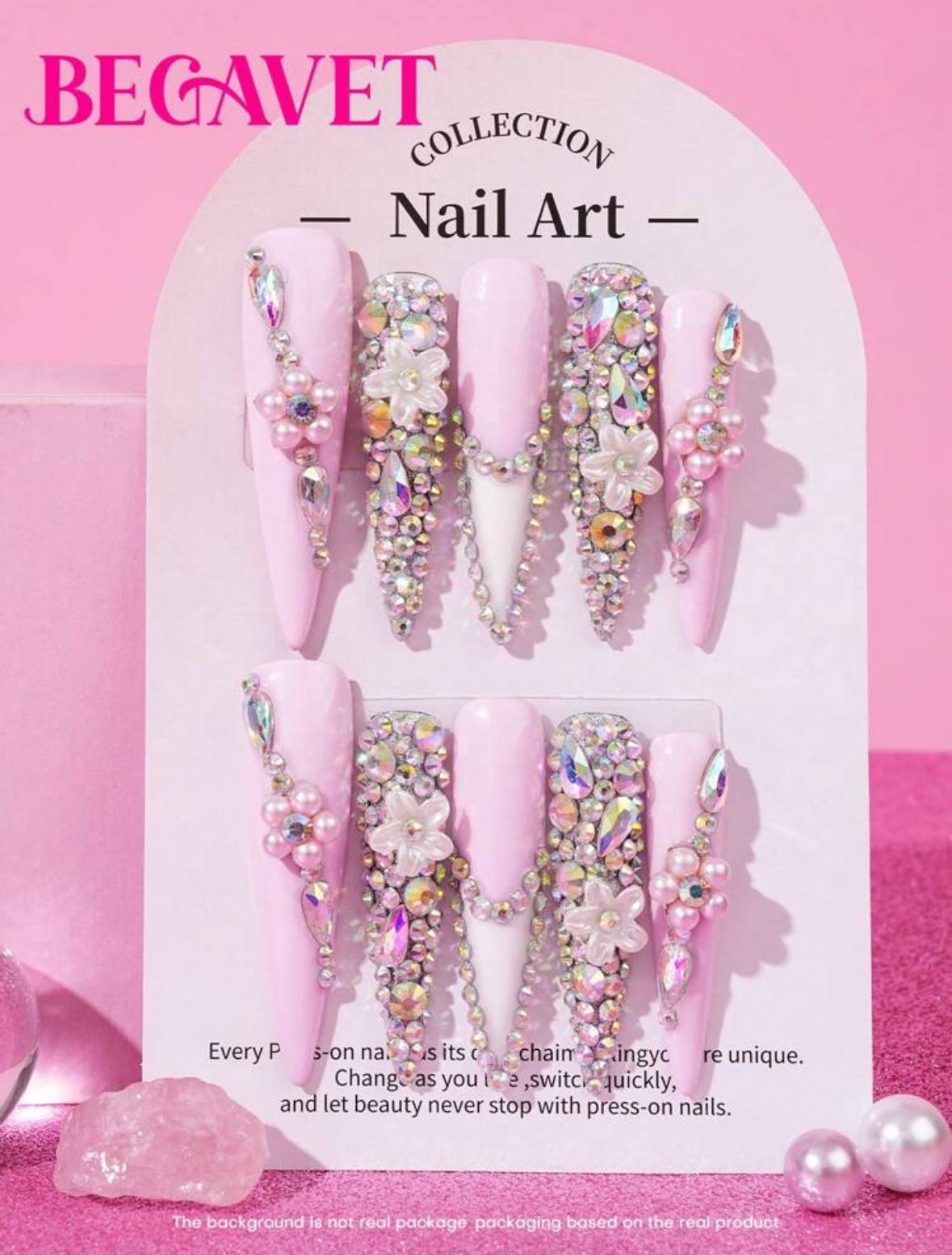 Pink Handmade Nails
