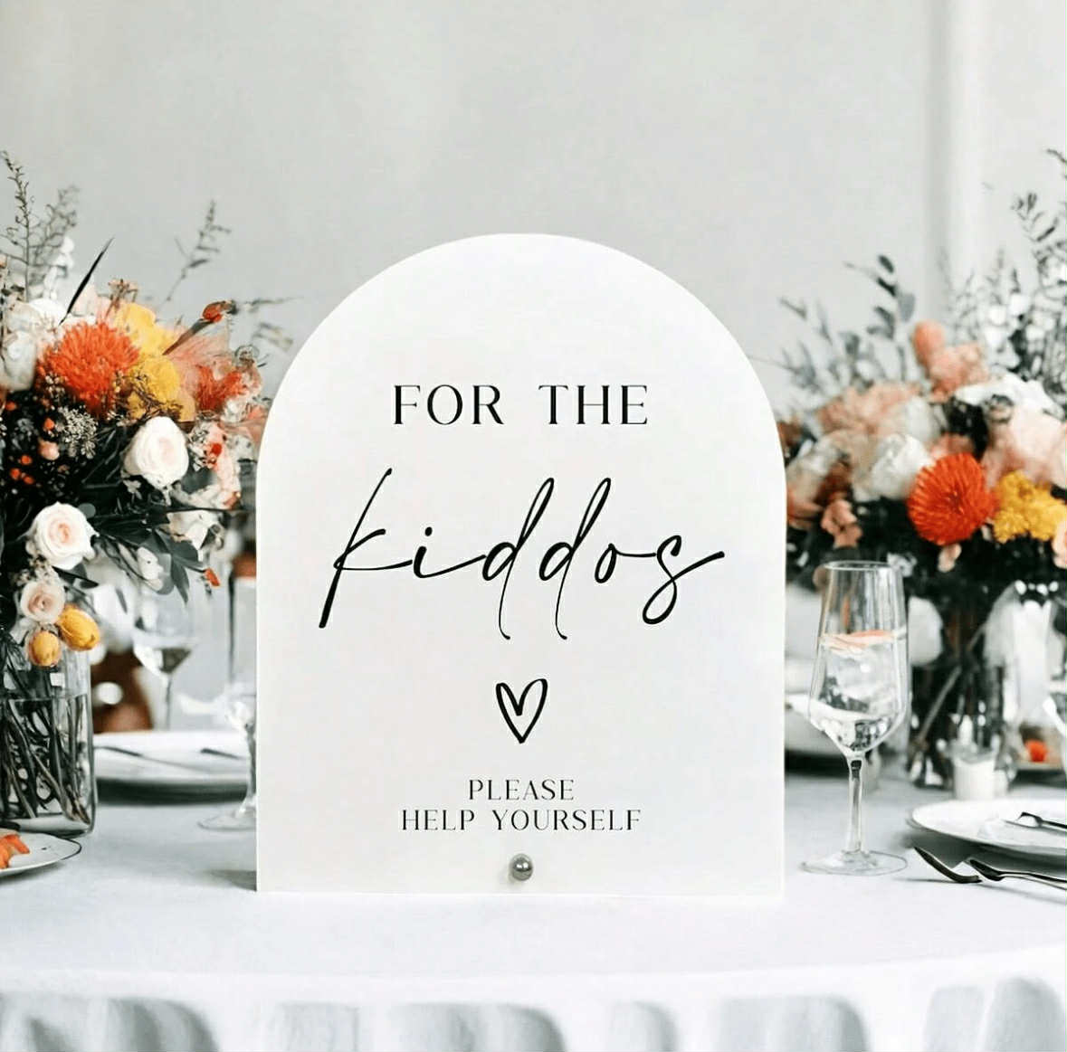 For The Kiddos Acrylic Sign