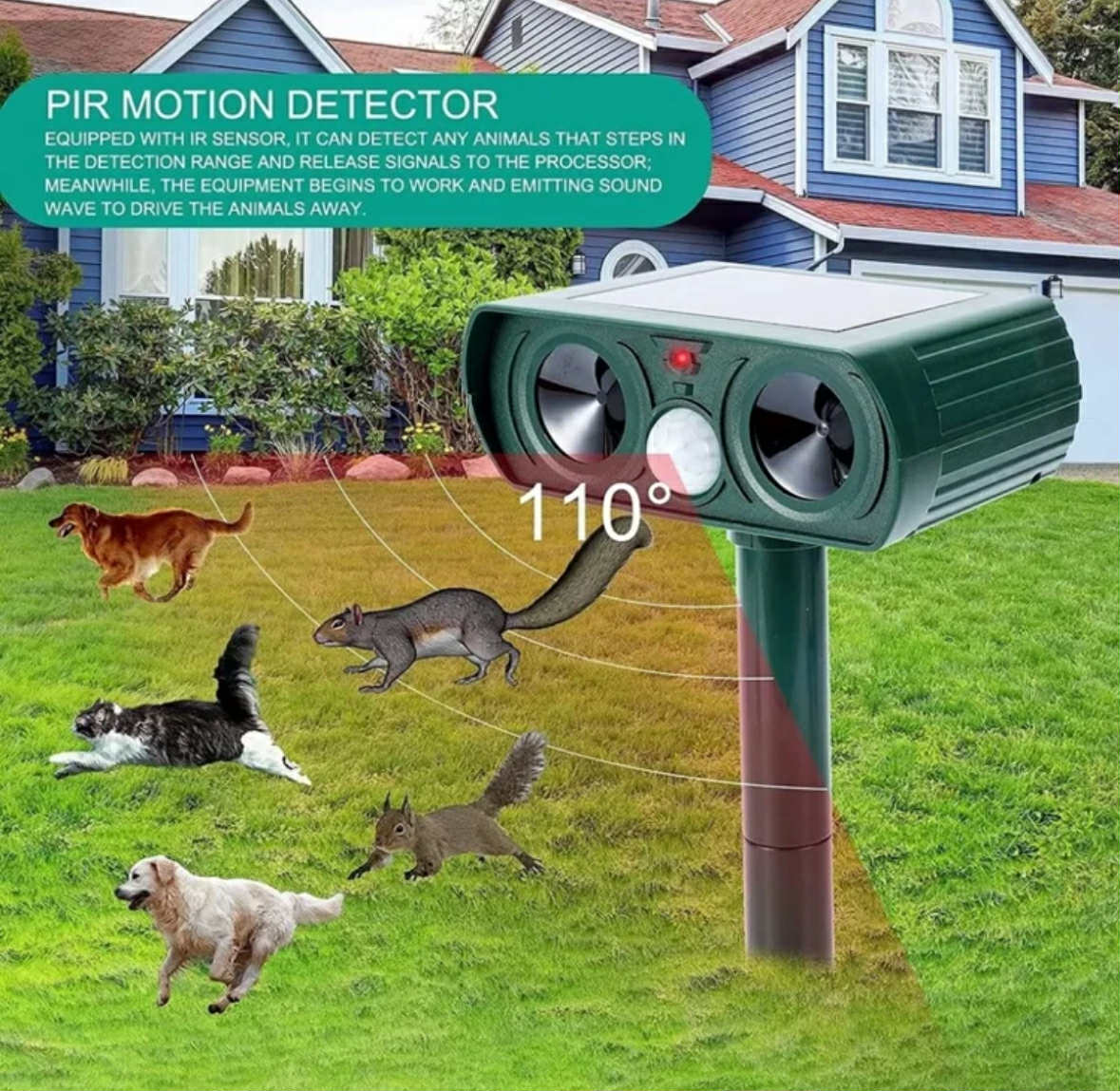 Solar Powered Animal Repellent