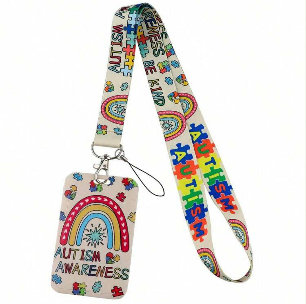 Autism Awareness Lanyard
